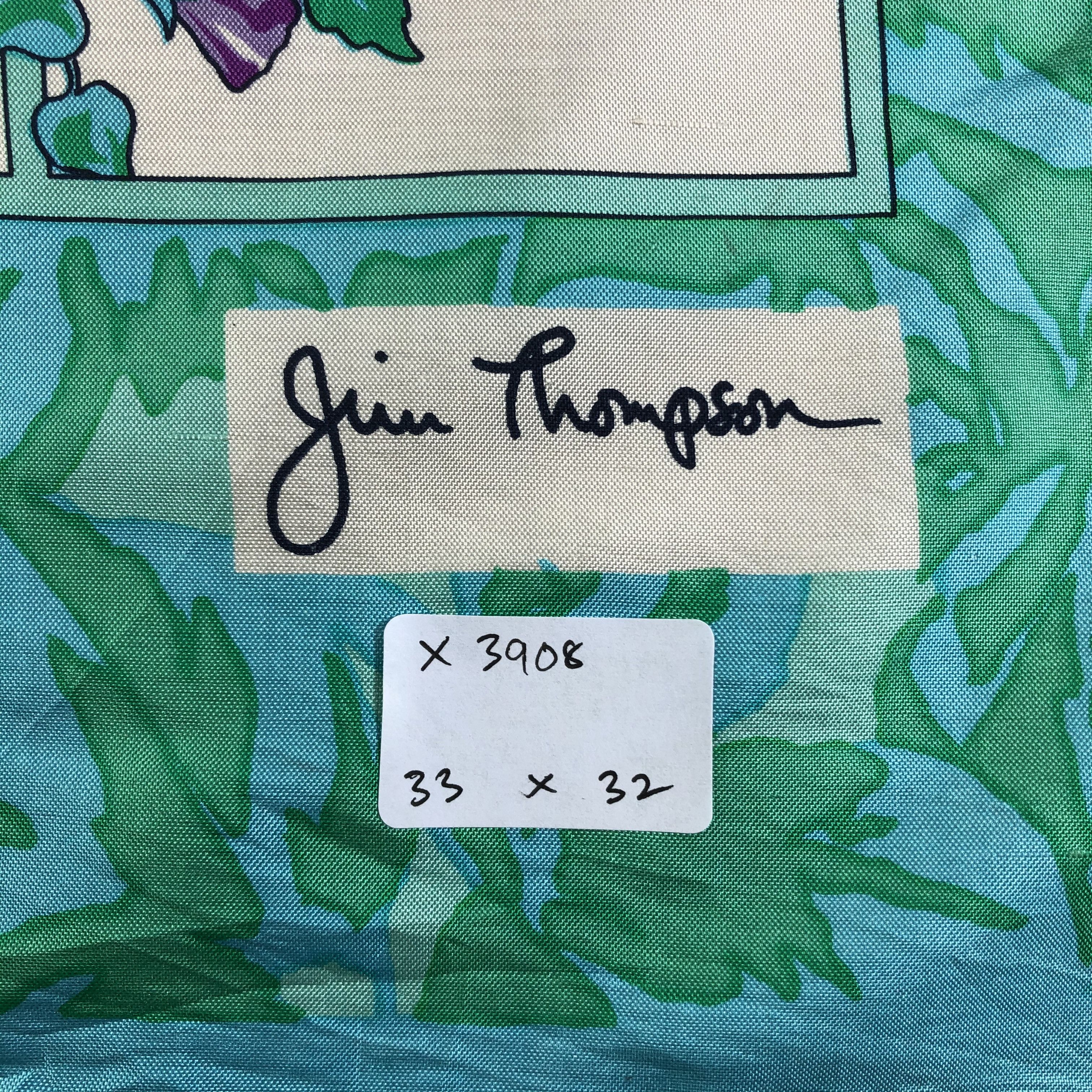 Jim Thompson × Vintage Vintage Jim Thompson Silk Scarf Size ONE SIZE - 5 Thumbnail