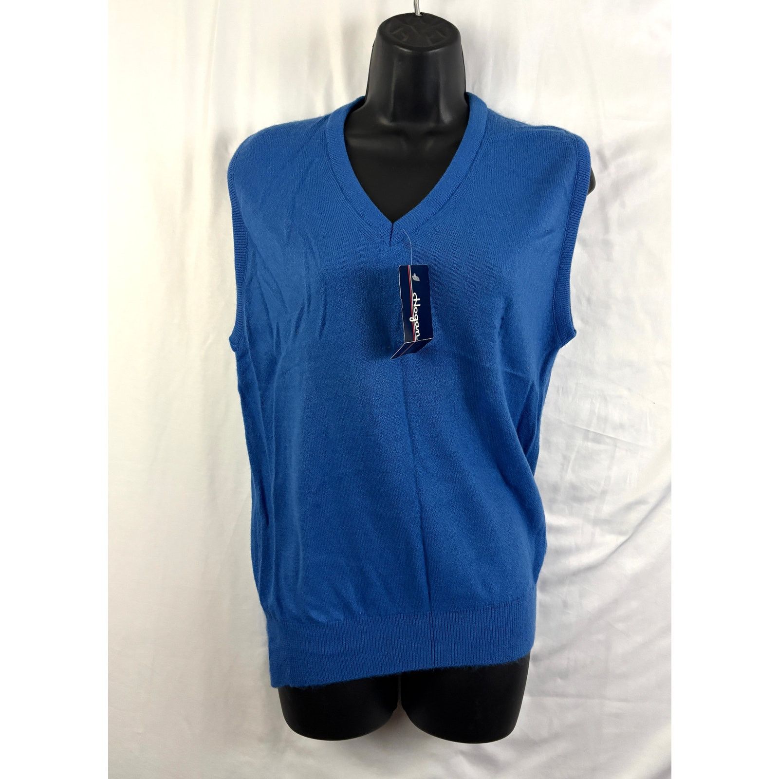 Hogan Vtg Lady Hogan Sleeveless Sweater Vest Small Blue NWT Size S / US 4 / IT 40 - 1 Thumbnail