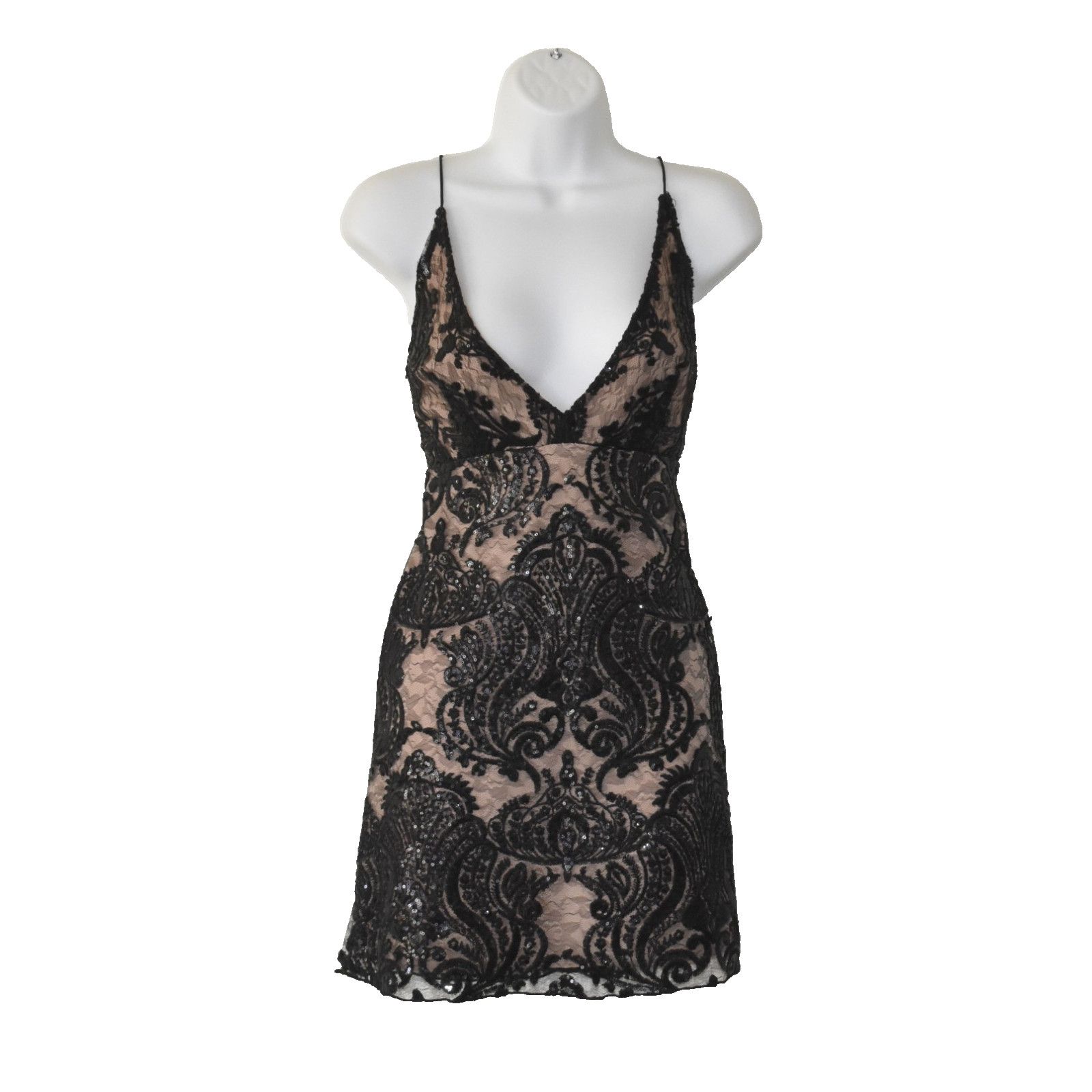 Free People FREE PEOPLE Night Shimmers Cocktail Mini Dress Size 6 Size M / US 6-8 / IT 42-44 - 2 Thumbnail