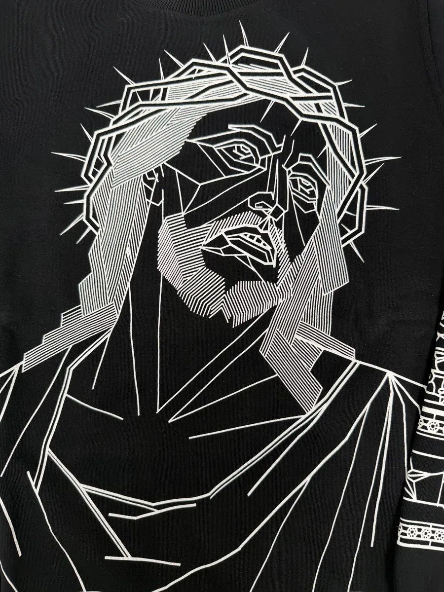 Givenchy AW2016 Givenchy Black Barbed Wire Jesus Print Sweatshirt Size US S / EU 44-46 / 1 - 8 Thumbnail