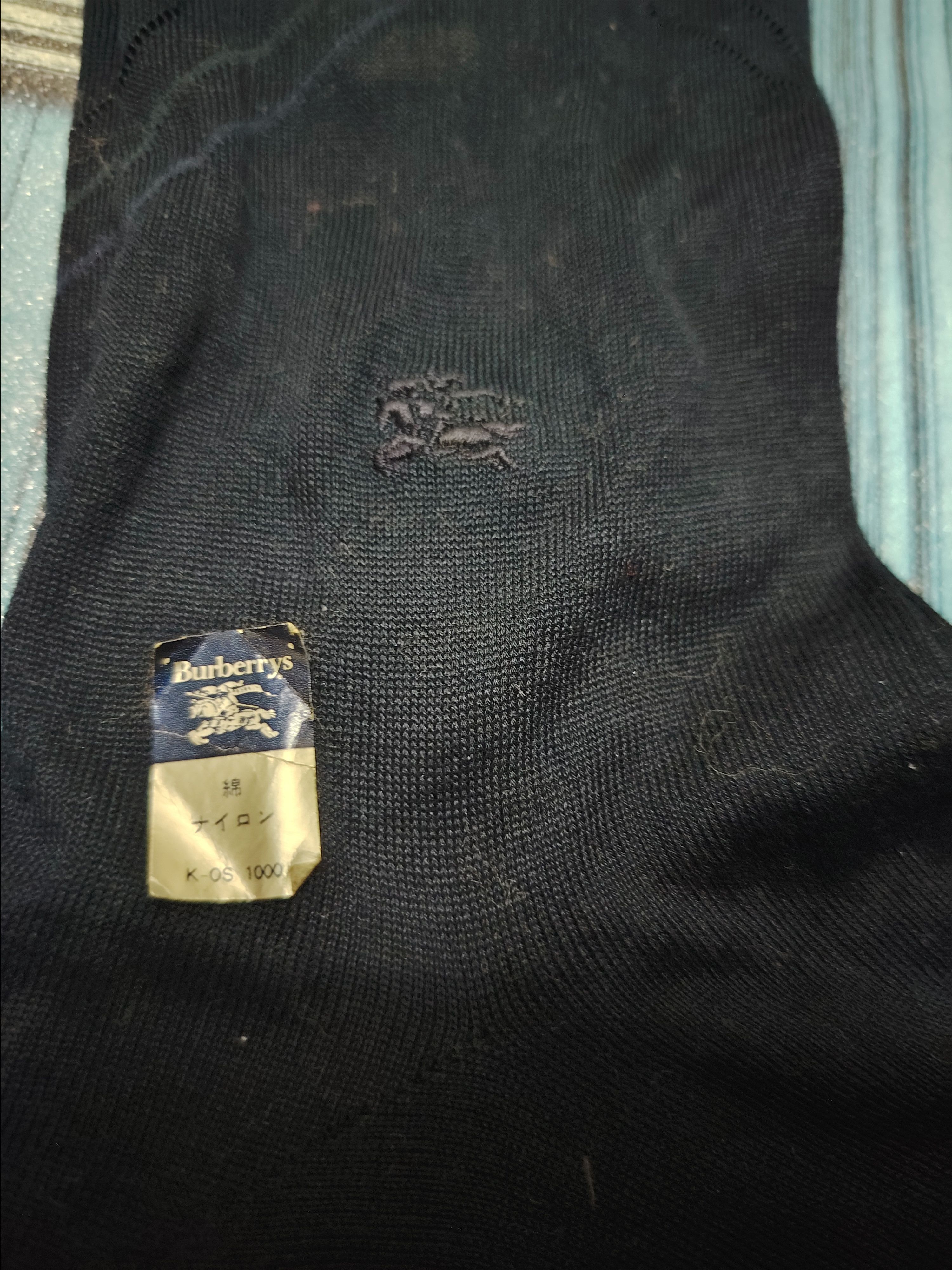 Burberry Burberrys soft socks dark blue Size ONE SIZE - 7 Thumbnail
