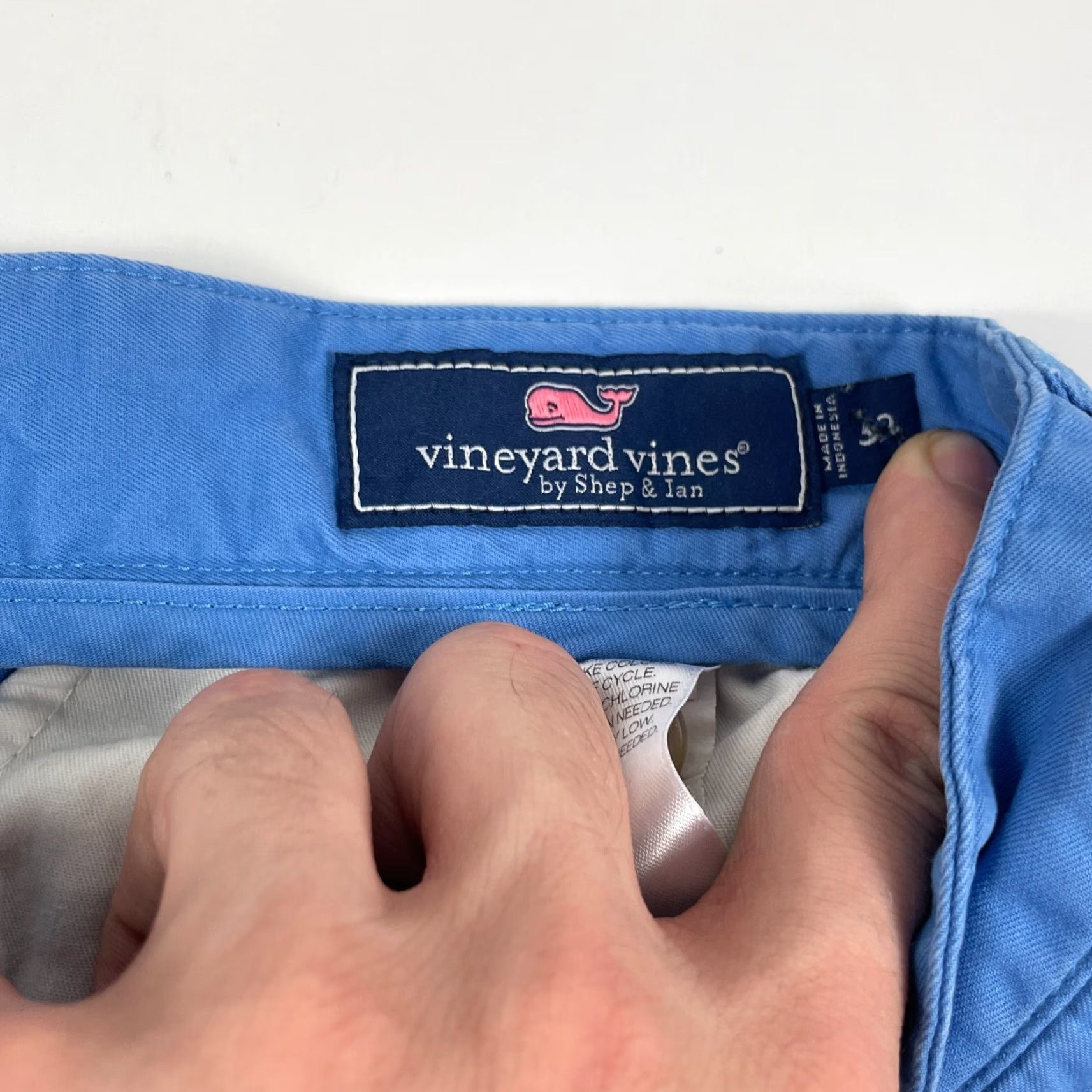 Vineyard Vines Vineyard Vines Shorts Mens 32 x 8 Blue Golf Club Chino Flat Front 5-Pocket Outdoor Linen? Size US 32 / EU 48 - 6 Thumbnail