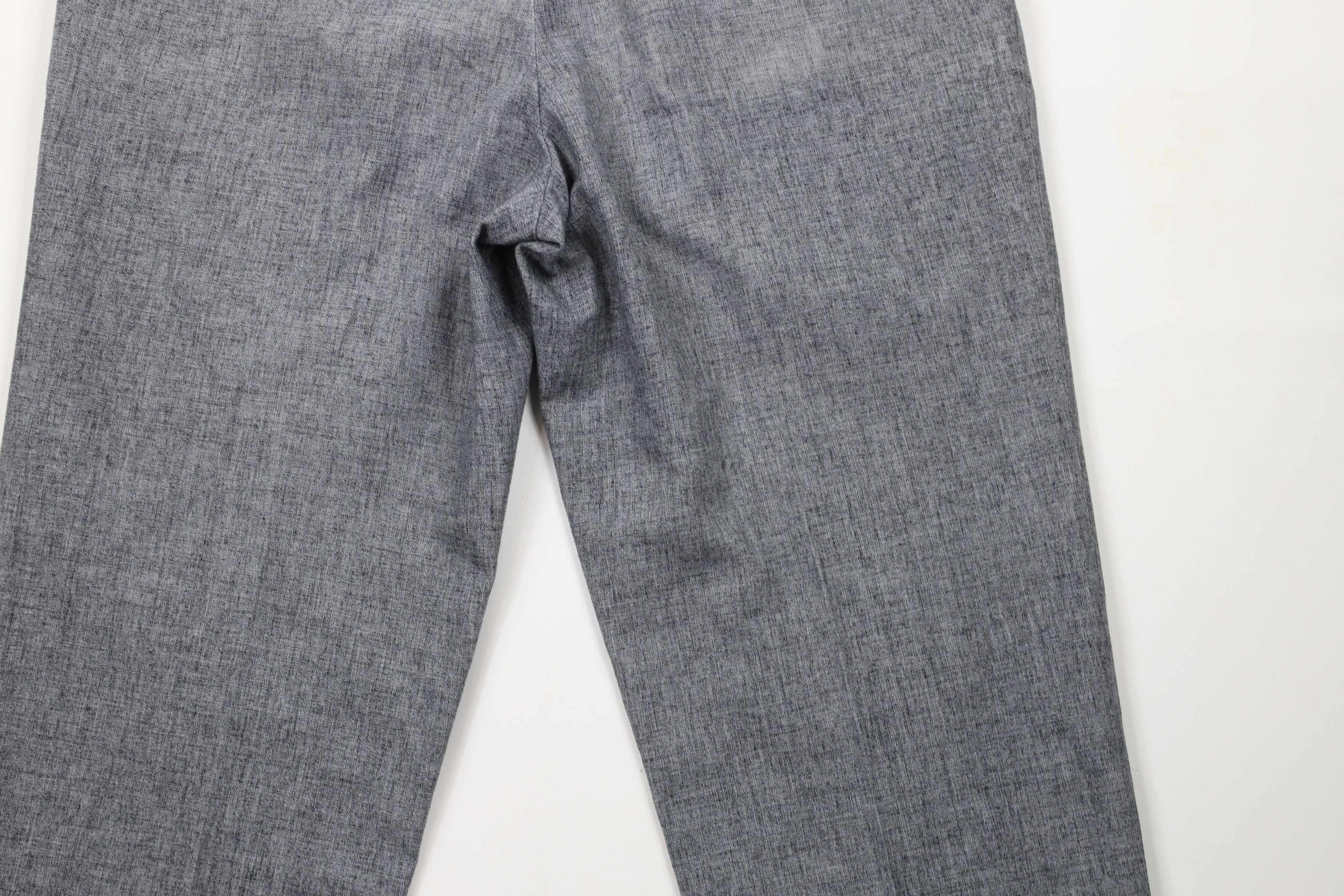 Vintage Vintage 90s Streetwear Linen Pleated Chino Pants Gray Size US 34 / EU 50 - 11 Thumbnail