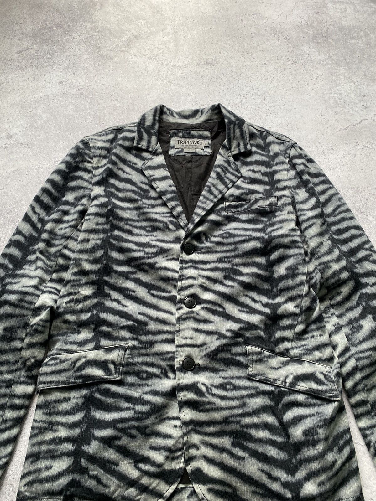 Japanese Brand × Tripp NYC Tripp Nyc Zebra Avant Garde Vintage Blazer Jacket Size US L / EU 52-54 / 3 - 8 Thumbnail