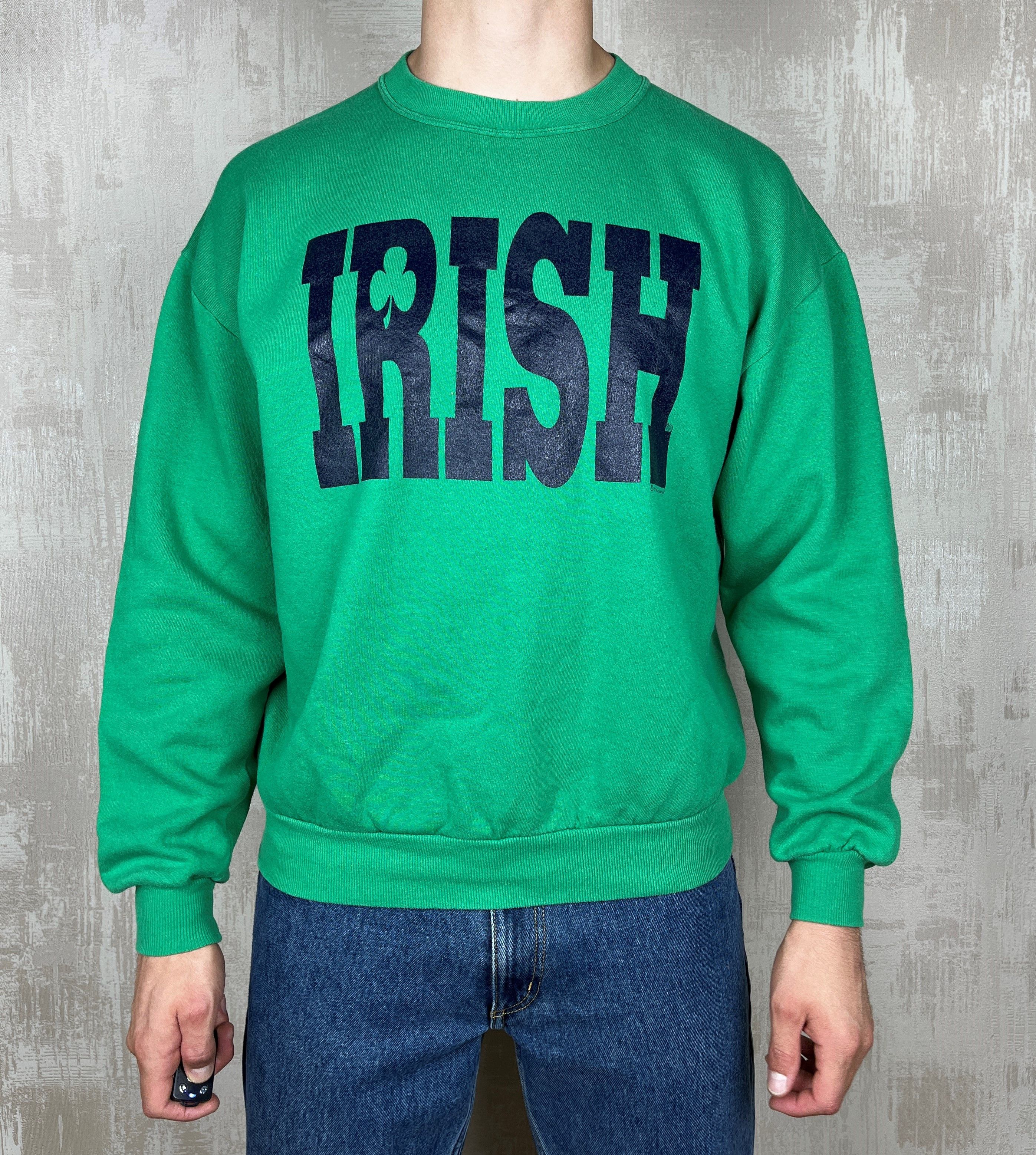 Jerzees Vintage Irish 1996 Escargot Sweatshirt Jerzees Made USA Size US XL / EU 56 / 4 - 1 Thumbnail