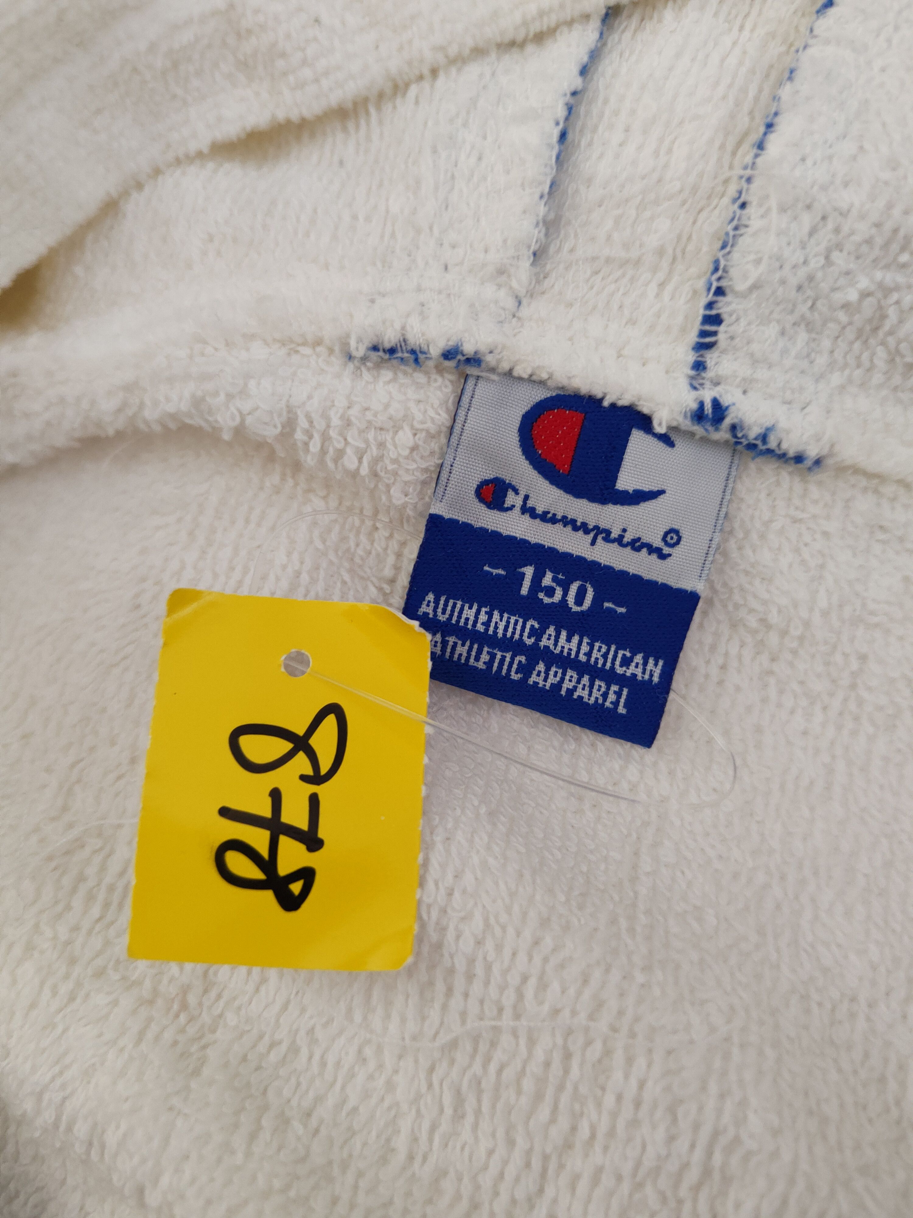 Champion × Vintage DL Champion White Hoodie Knitwear Sweaters #878 Size US M / EU 48-50 / 2 - 14 Thumbnail