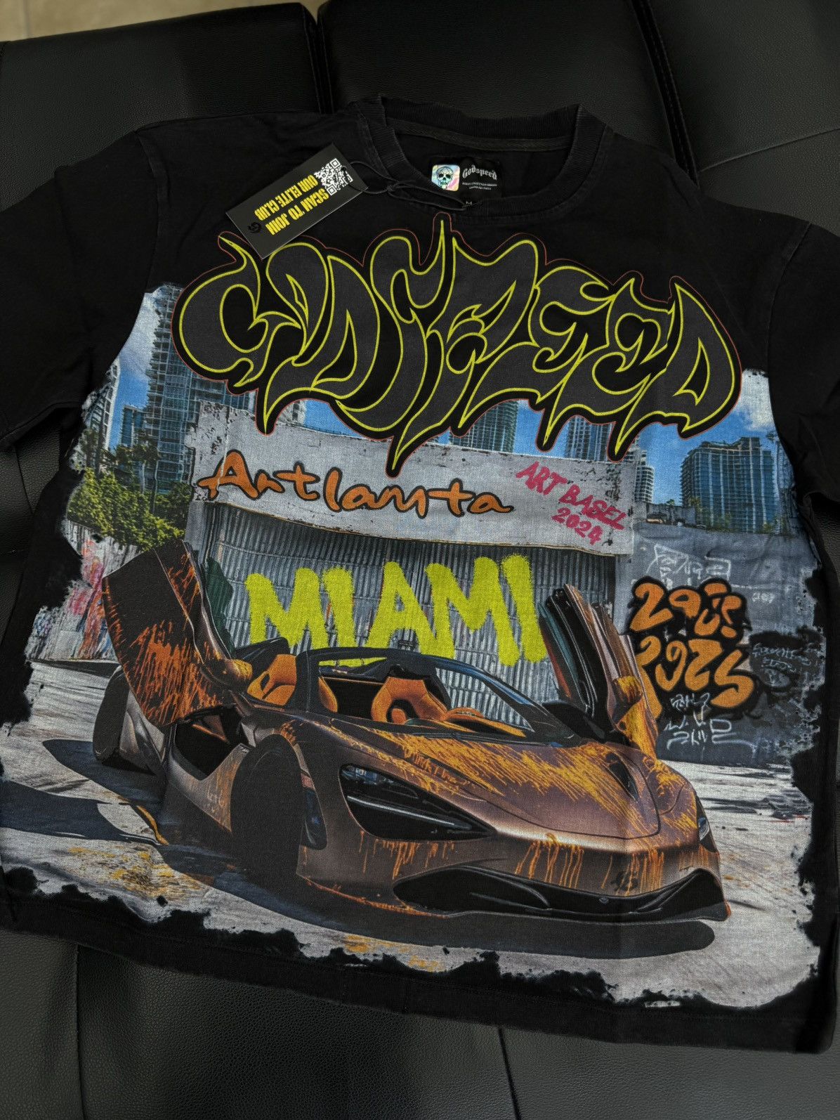 Godspeed Godspeed Miami Lambo Tee Shirt Size M (NEW) Size US M / EU 48-50 / 2 - 4 Thumbnail