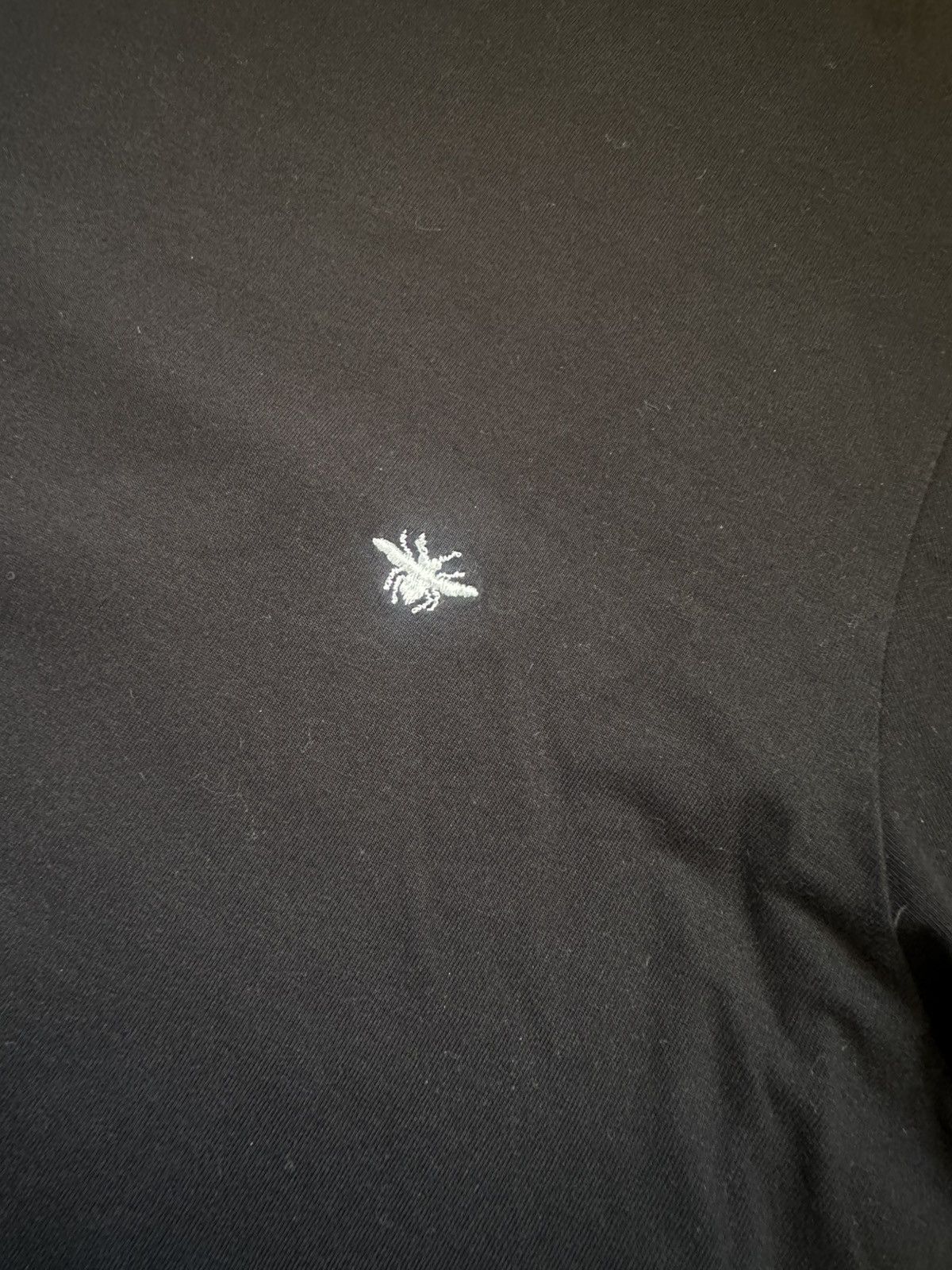 Dior T-Shirt with Bee Embroidery Black Cotton Jersey Size US XS / EU 42 / 0 - 2 Thumbnail