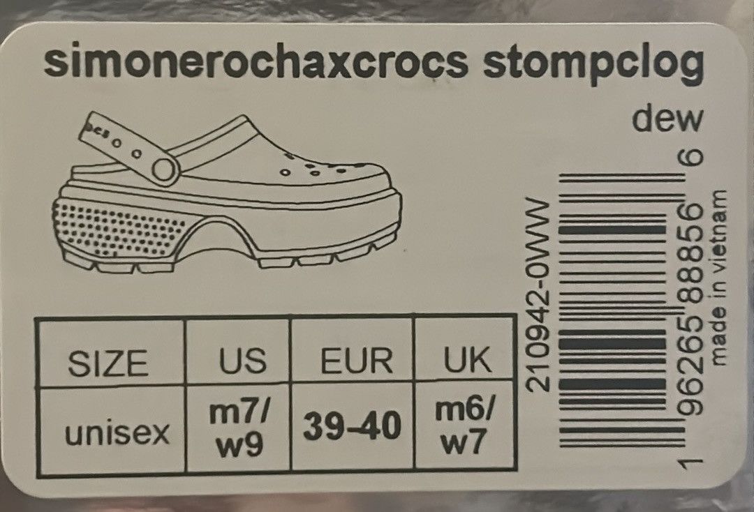 Crocs × Simone Rocha SIMONE ROCHA X CROCS Embellished Stomp Clogs Dew Size US 9 / IT 39 - 7 Thumbnail