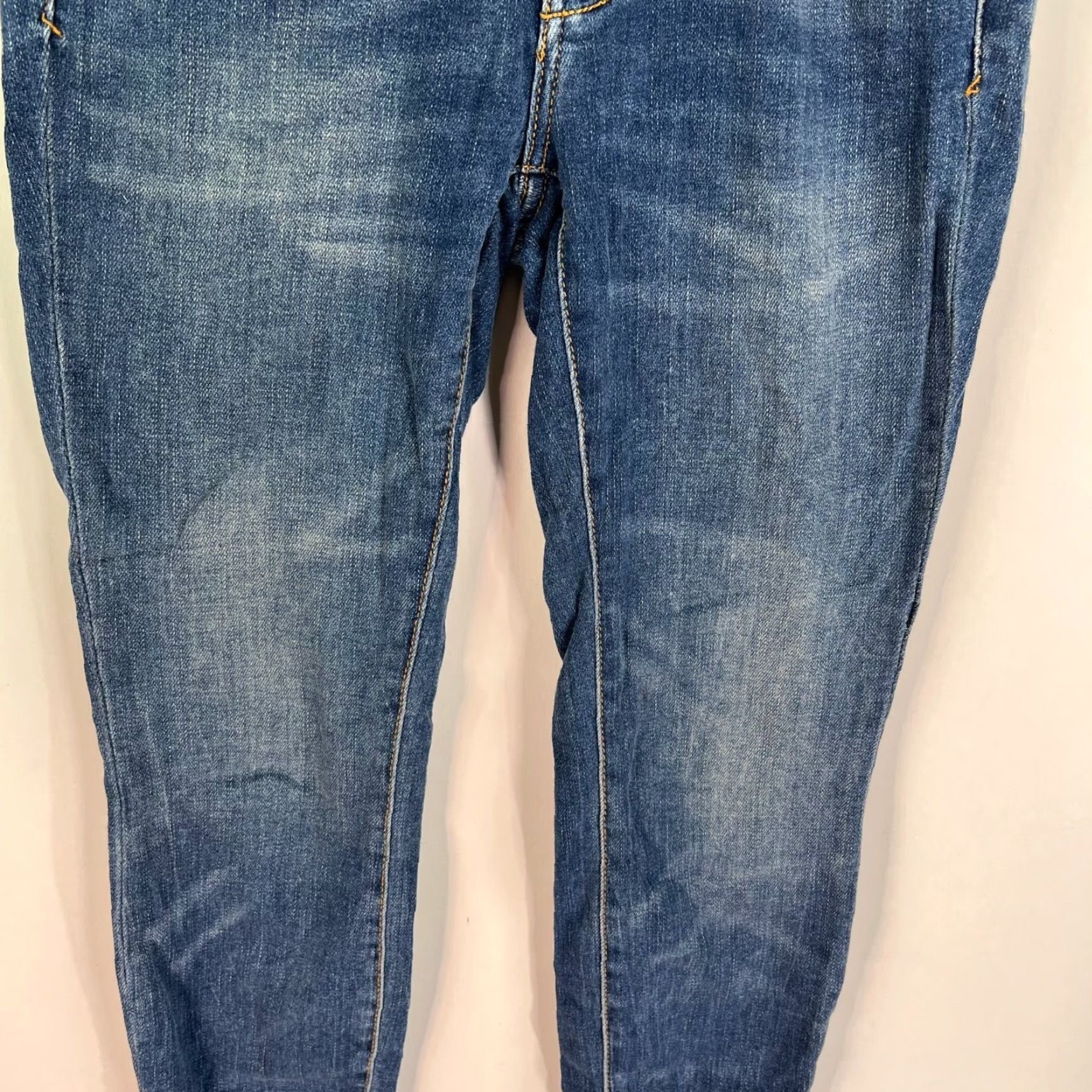 Vintage VINTAGE Anthropology Pilcro & The Letterpress Skinny Jeans Women's 25 Ankle Blue 26X28 Size 42" / US 20 - 3 Thumbnail
