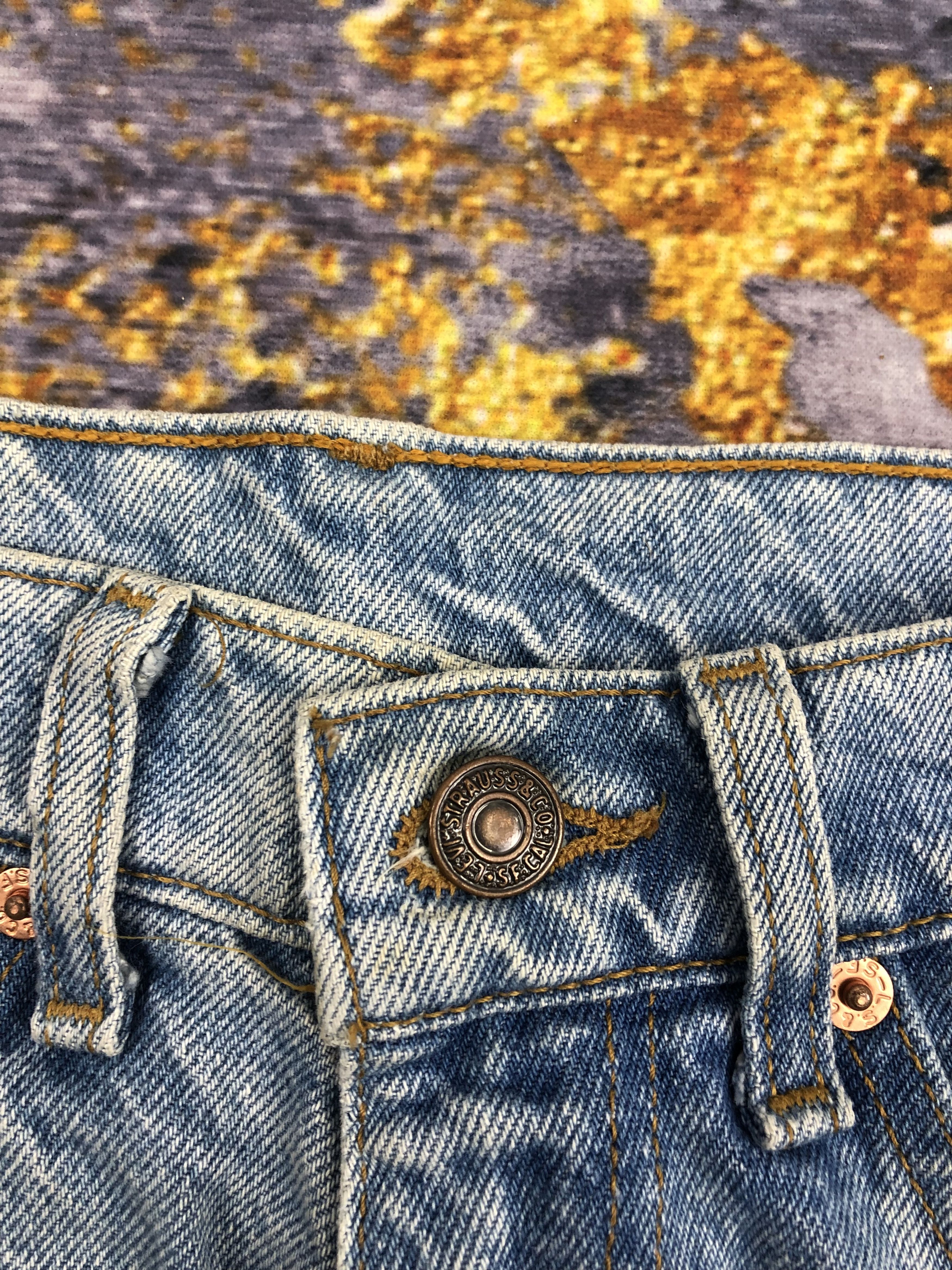 Levi's Vintage 90s Levis 610 Orange Tab Jeans DPP0169 Size US 27 - 9 Thumbnail