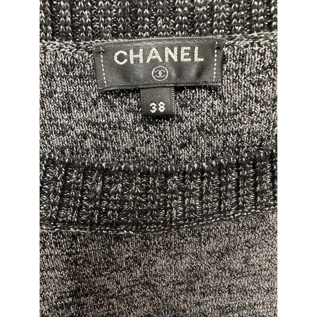Chanel Chanel Pre-Fall 2017 Grey Wool Cashmere Shift Dress Sz.38 Size S / US 4 / IT 40 - 7 Thumbnail
