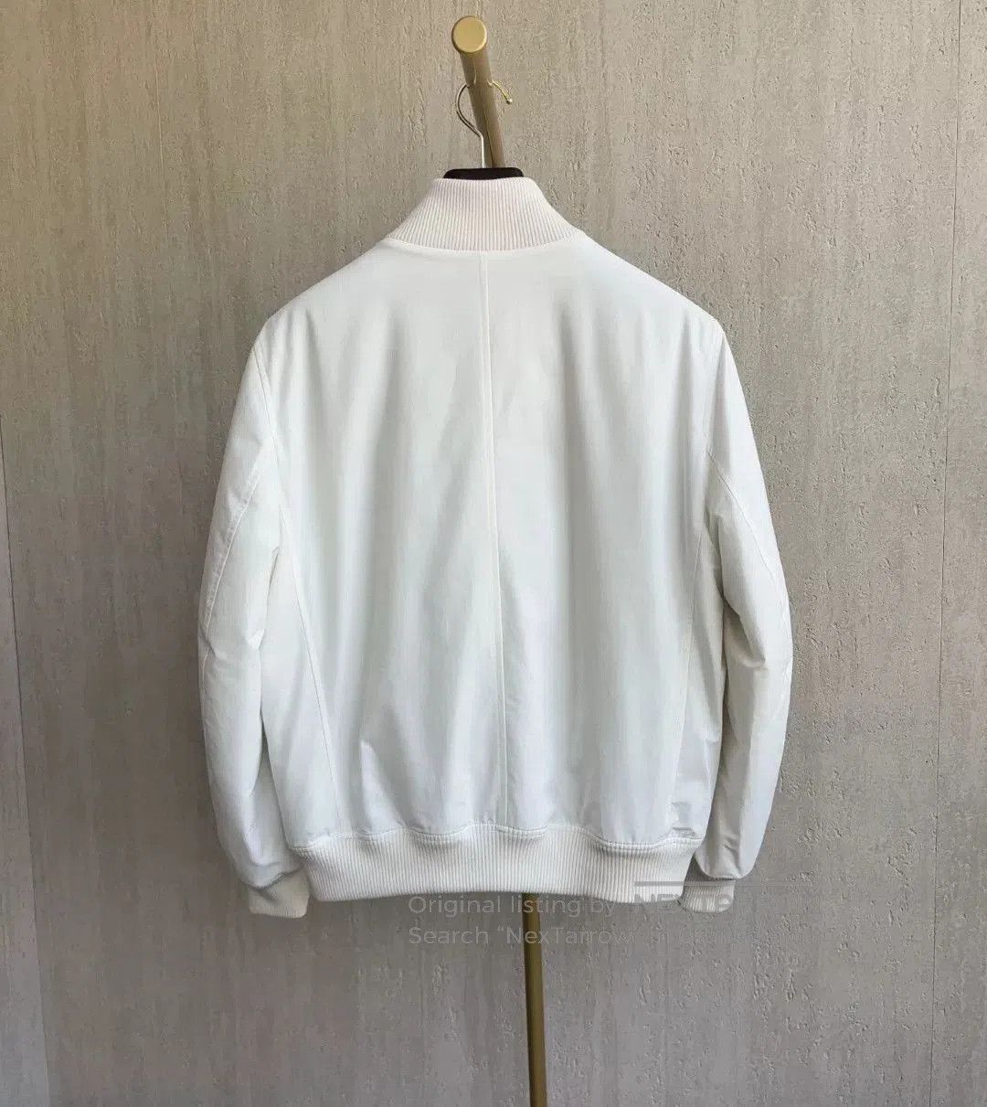 Brunello Cucinelli Brunello Cucinelli White Tech Fabric Jacket. Size US L / EU 52-54 / 3 - 2 Thumbnail