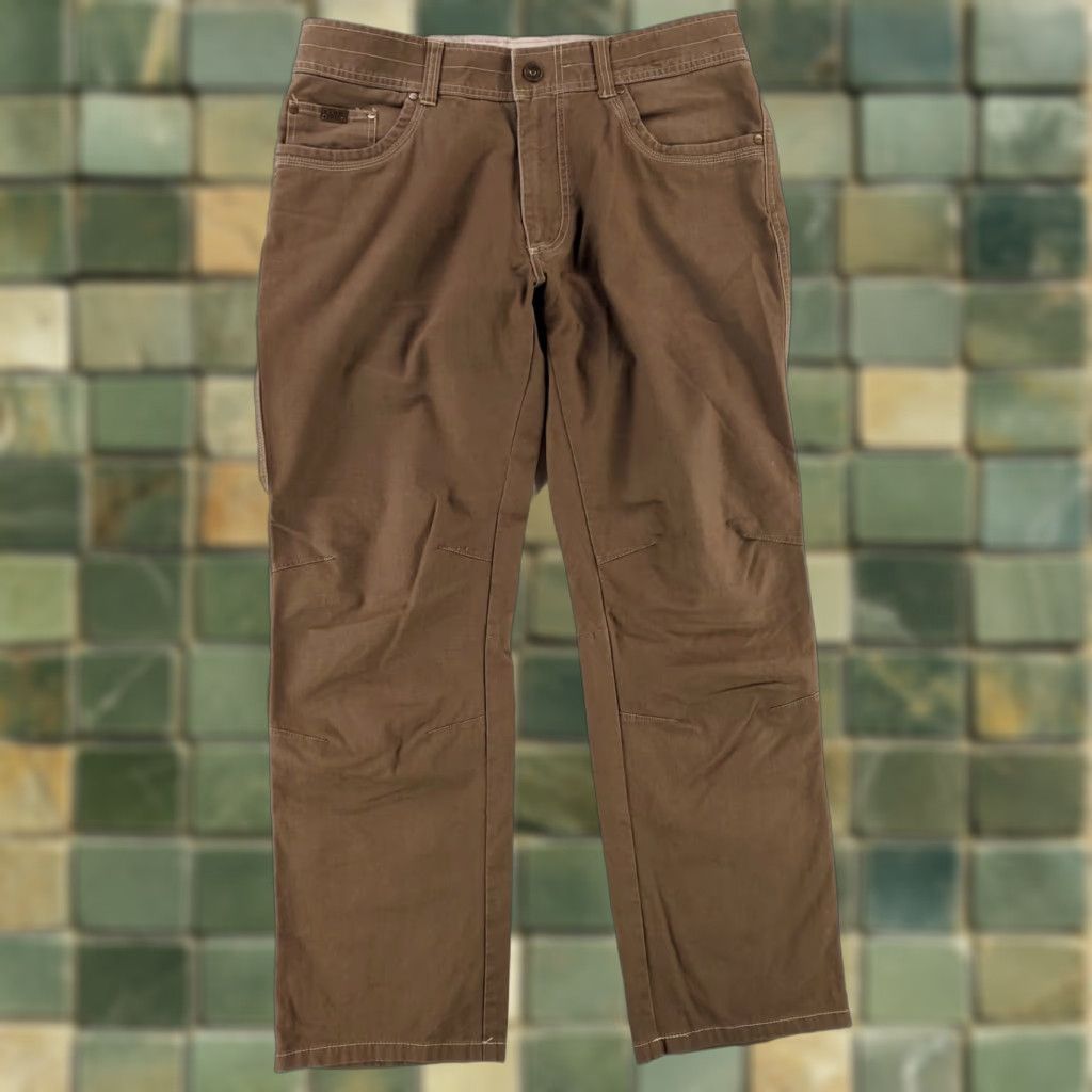 Vintage Kuhl Kanvus Jeans Pants Brown Hiking Mens 36 x 30 Inseam 30 Regular Chino Pants Mens Brown Kanvus Jeans 36 x 30 Actual Size US 36 / EU 52 - 1 Thumbnail