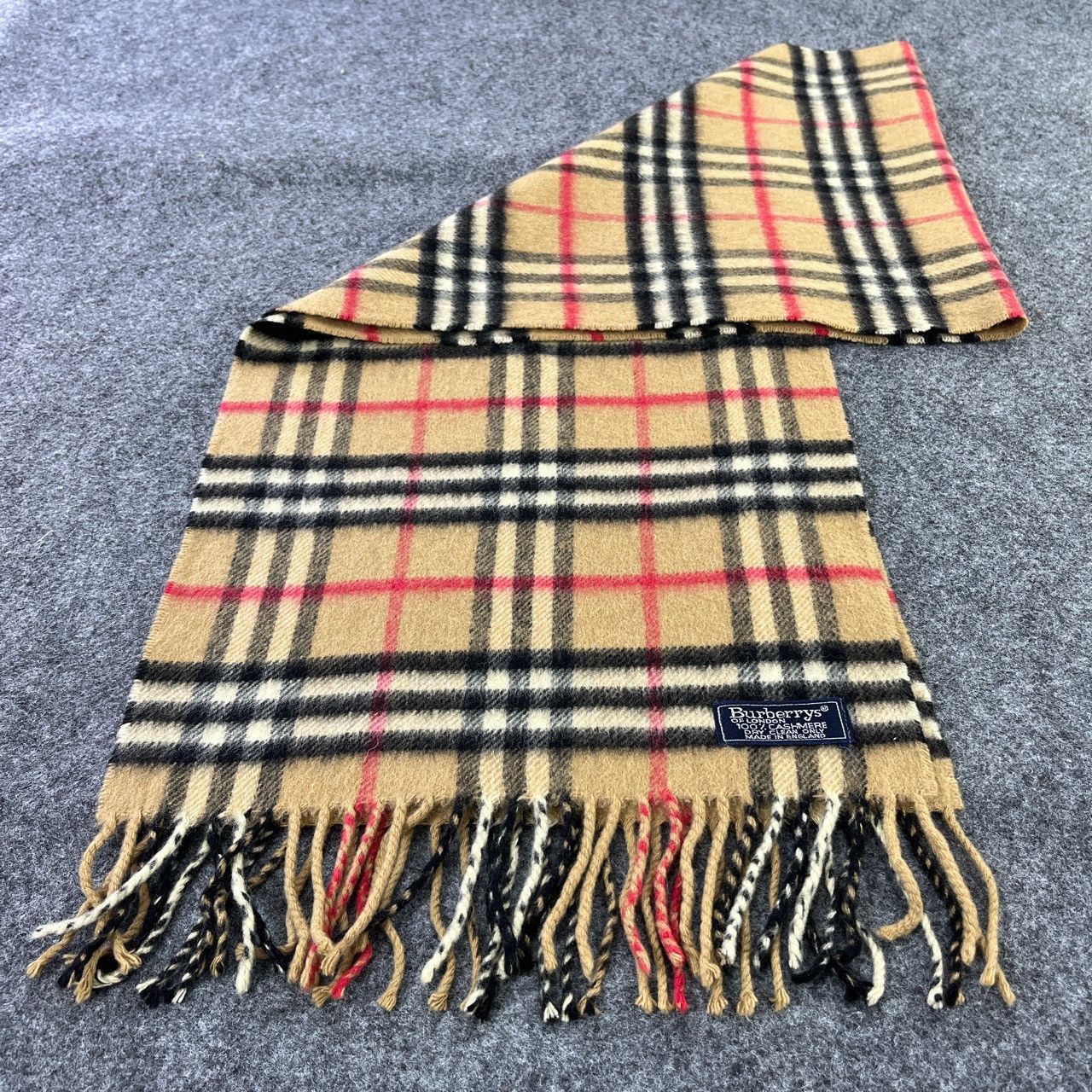 Burberry × Vintage Burberry Nova Check Scarf / Muffler / Neckwear - T107 Size ONE SIZE - 4 Thumbnail