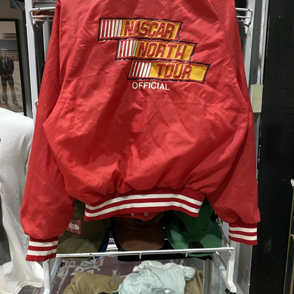 NASCAR × Vintage Crazy Vintage 80s Nascar North Tour Official Satin Bomber Size US M / EU 48-50 / 2 - 4 Thumbnail