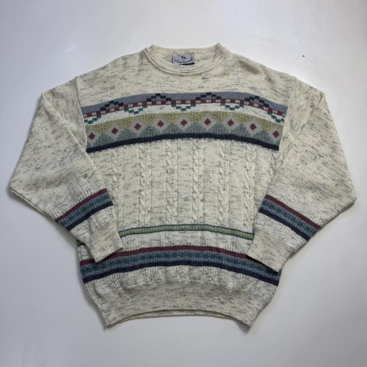 Vintage Claudio Tasmania Vintage Rare Wool Sweater Made In Italy L Size US L / EU 52-54 / 3 - 1 Thumbnail