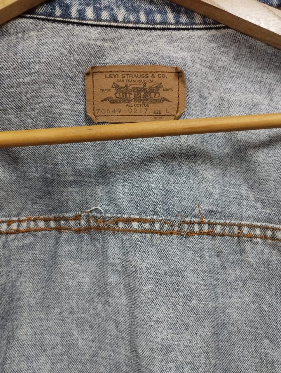 Levi's Vintage Levi's Orange Tab Acid Wash Levi's Trucker Jacket Size US L / EU 52-54 / 3 - 20 Thumbnail