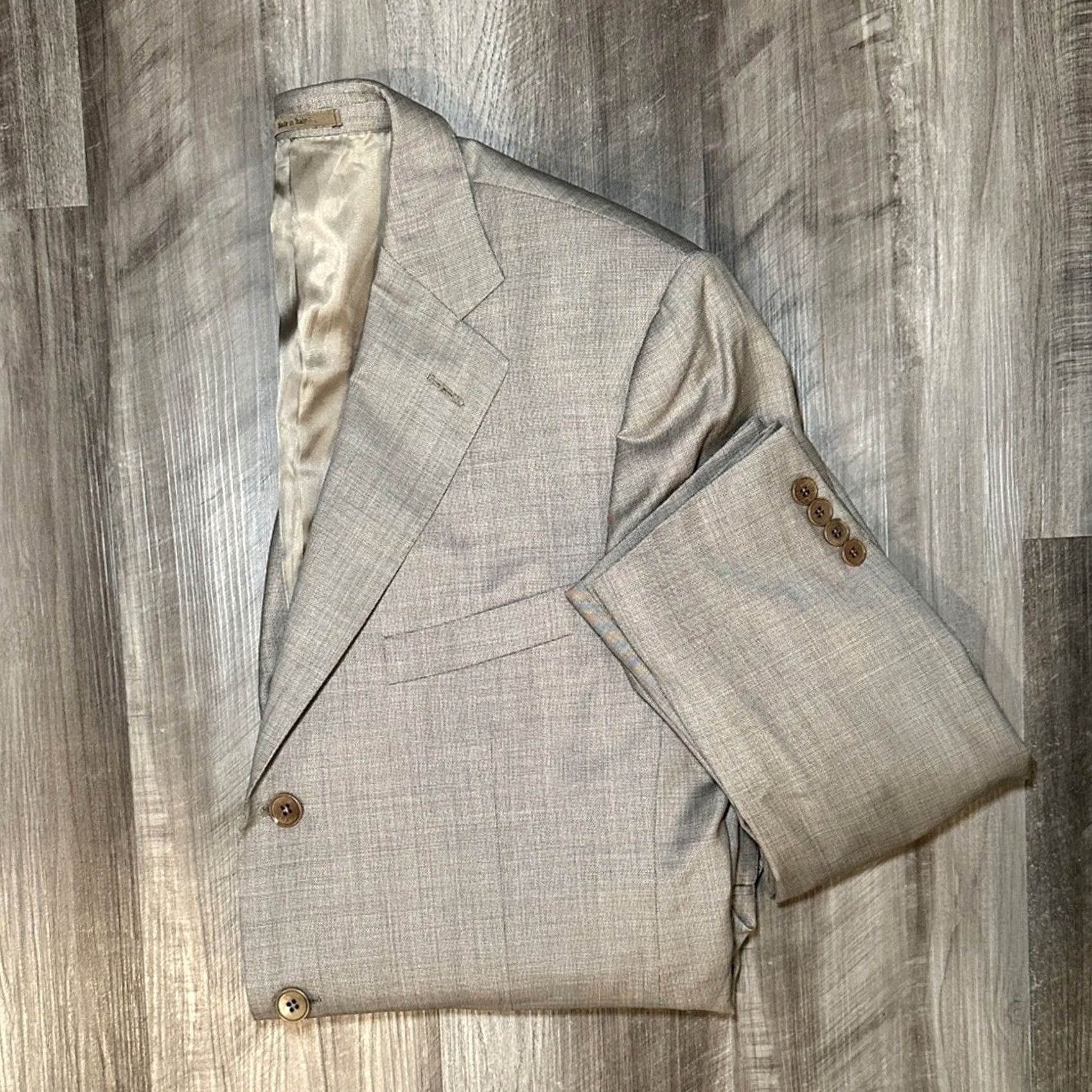 Ermenegildo Zegna Ermenegildo Zegna Traveller Micronsphere 3 Button Made in Italy Jacket 42L US Men Sport Coat Brown Wool Silk 90/10 Big & Tall Mens Size US XS / EU 42 / 0 - 2 Thumbnail