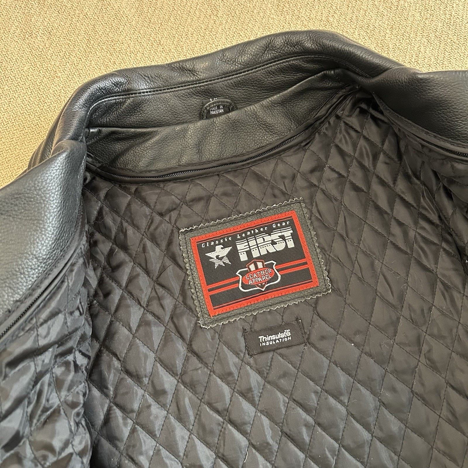 FirstGear × Vintage Leather Motorcycle Cropped Riding Jacket With Liner Size XL / US 12-14 / IT 48-50 - 3 Thumbnail