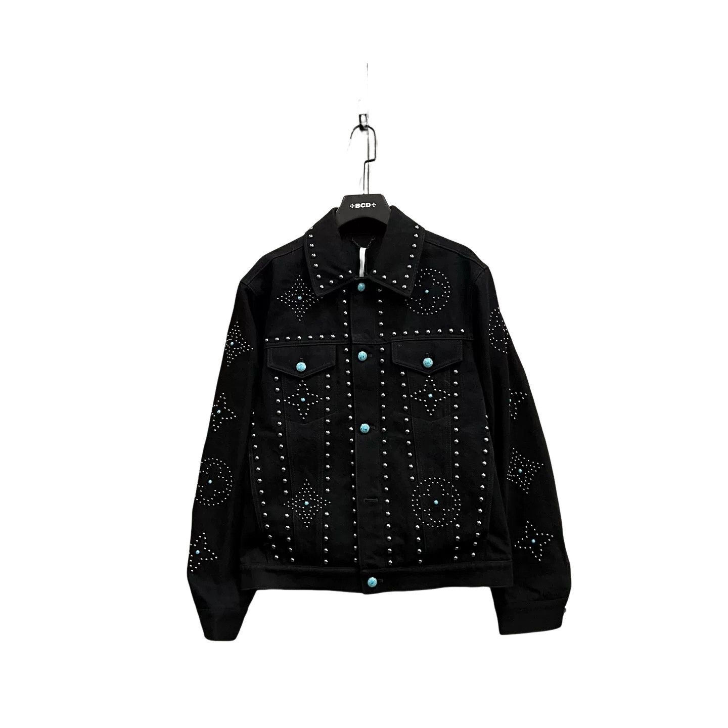 Louis Vuitton Louis Vuitton Turquoise Stud Denim Jacket 48 Size US M / EU 48-50 / 2 - 1 Thumbnail