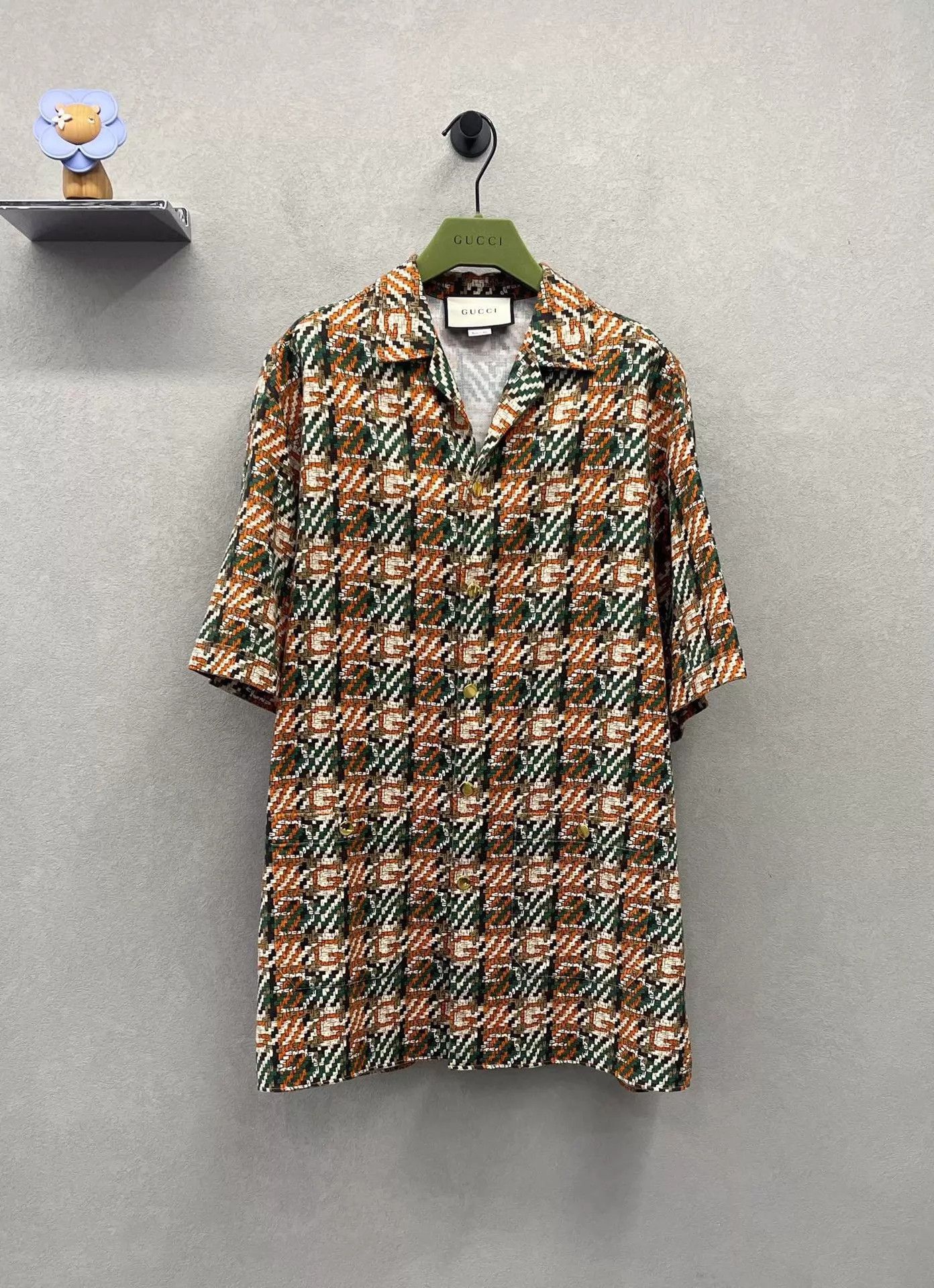 Gucci Multi-Color Short Sleeve Button-Up Shirt Size US S / EU 44-46 / 1 - 1 Thumbnail