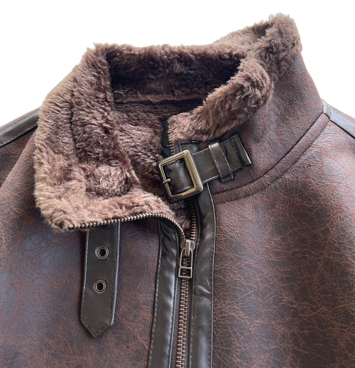 Japanese Brand Thruxton Faux Fur Shearling Polyester Jacket Size US M / EU 48-50 / 2 - 9 Thumbnail