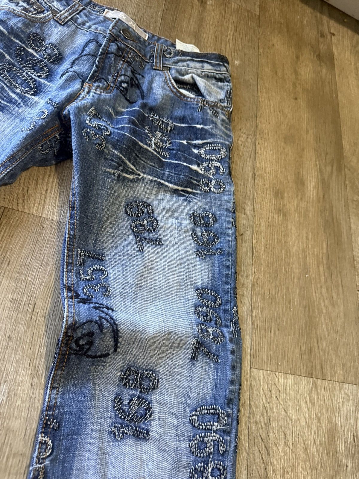 Other Vintage K & M Pattern Denim Size 31 Size US 31 - 3 Thumbnail