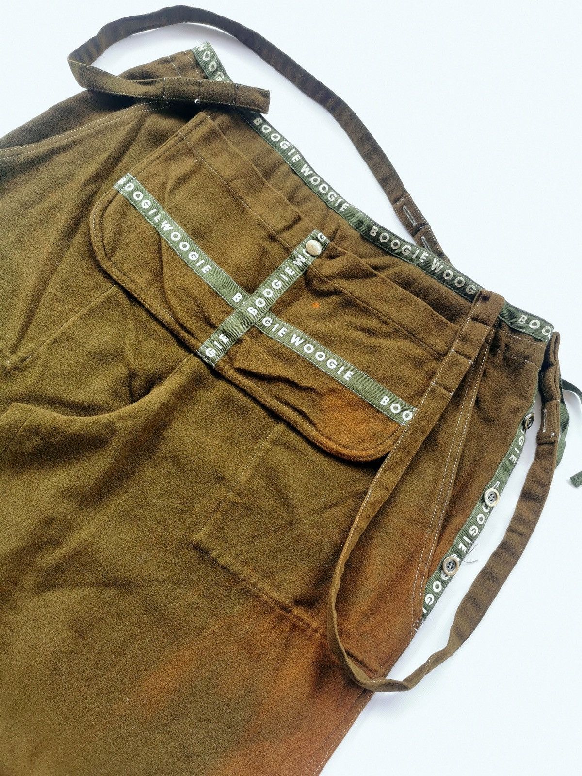 Japanese Brand Boogie Woogie Loose Baggy Rayon Pants & Bulk Size US 33 - 4 Thumbnail