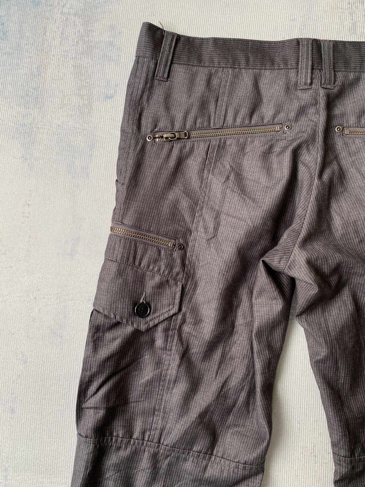 Japanese Brand Tete Homme Kazutaka Kato Flare Cargo Pant Size US 32 / EU 48 - 11 Thumbnail