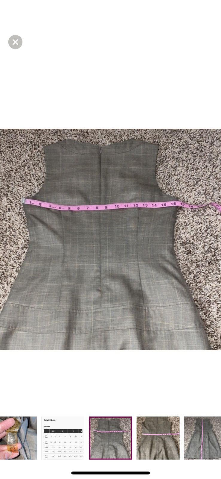 Calvin Klein Calvin Klein tartan plaid office dress Size S / US 4 / IT 40 - 6 Thumbnail