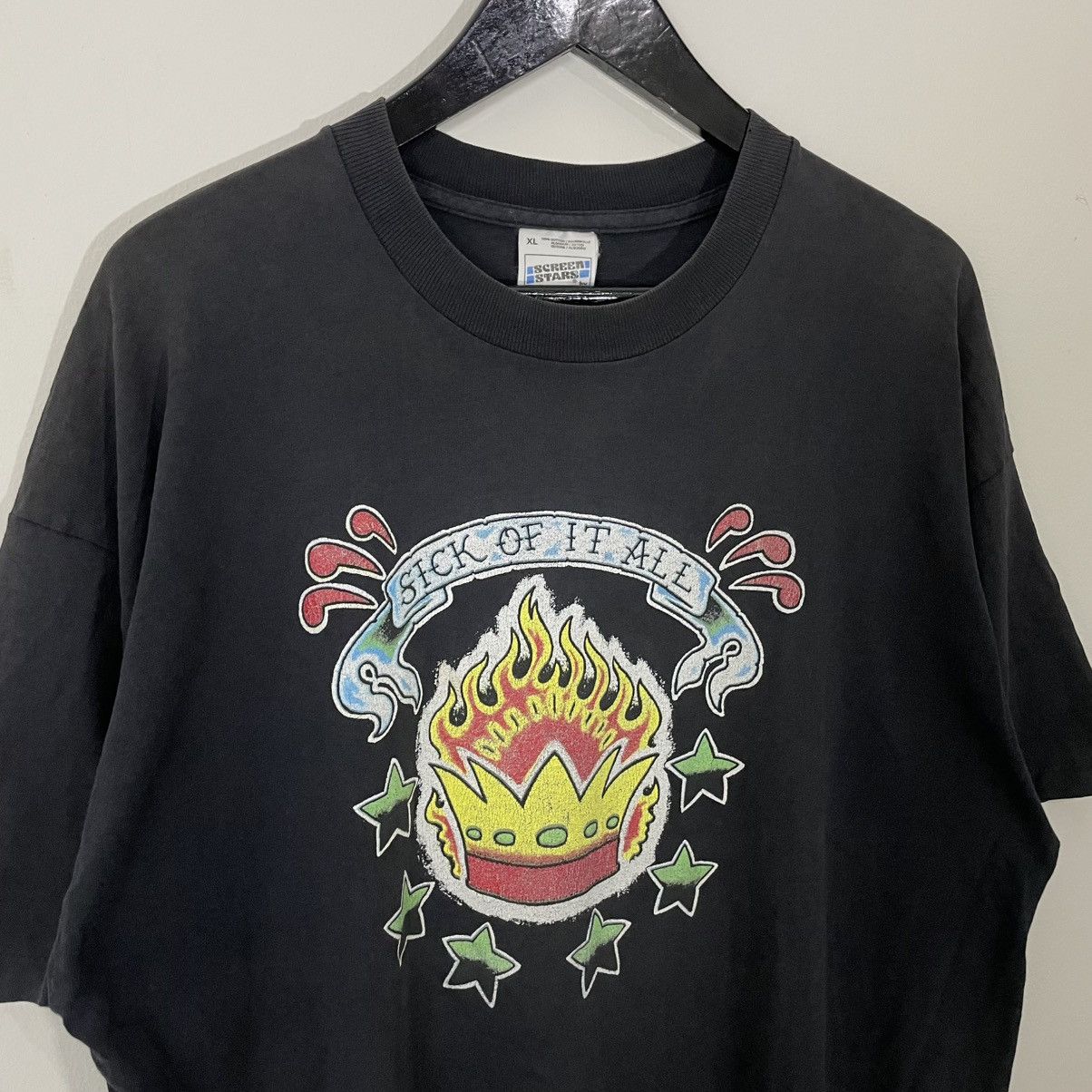 Band Tees × Vintage Vintage sick of it all t shirt Size US XL / EU 56 / 4 - 2 Thumbnail