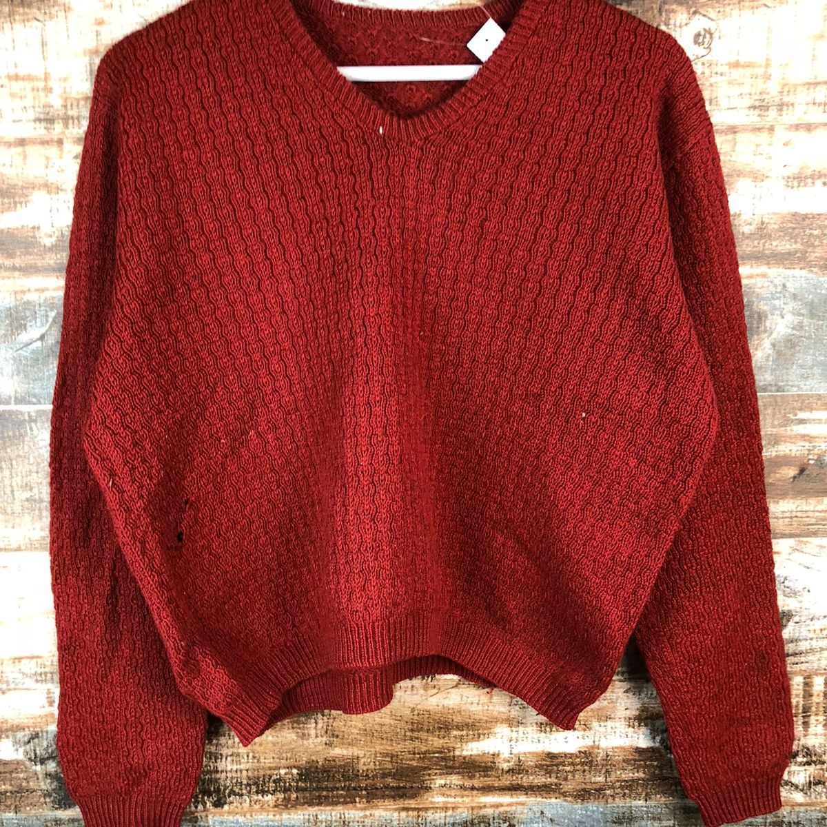 Homespun Knitwear × Japanese Brand Japanese Brand plain Red Knitwear #A1354 Size M / US 6-8 / IT 42-44 - 6 Thumbnail