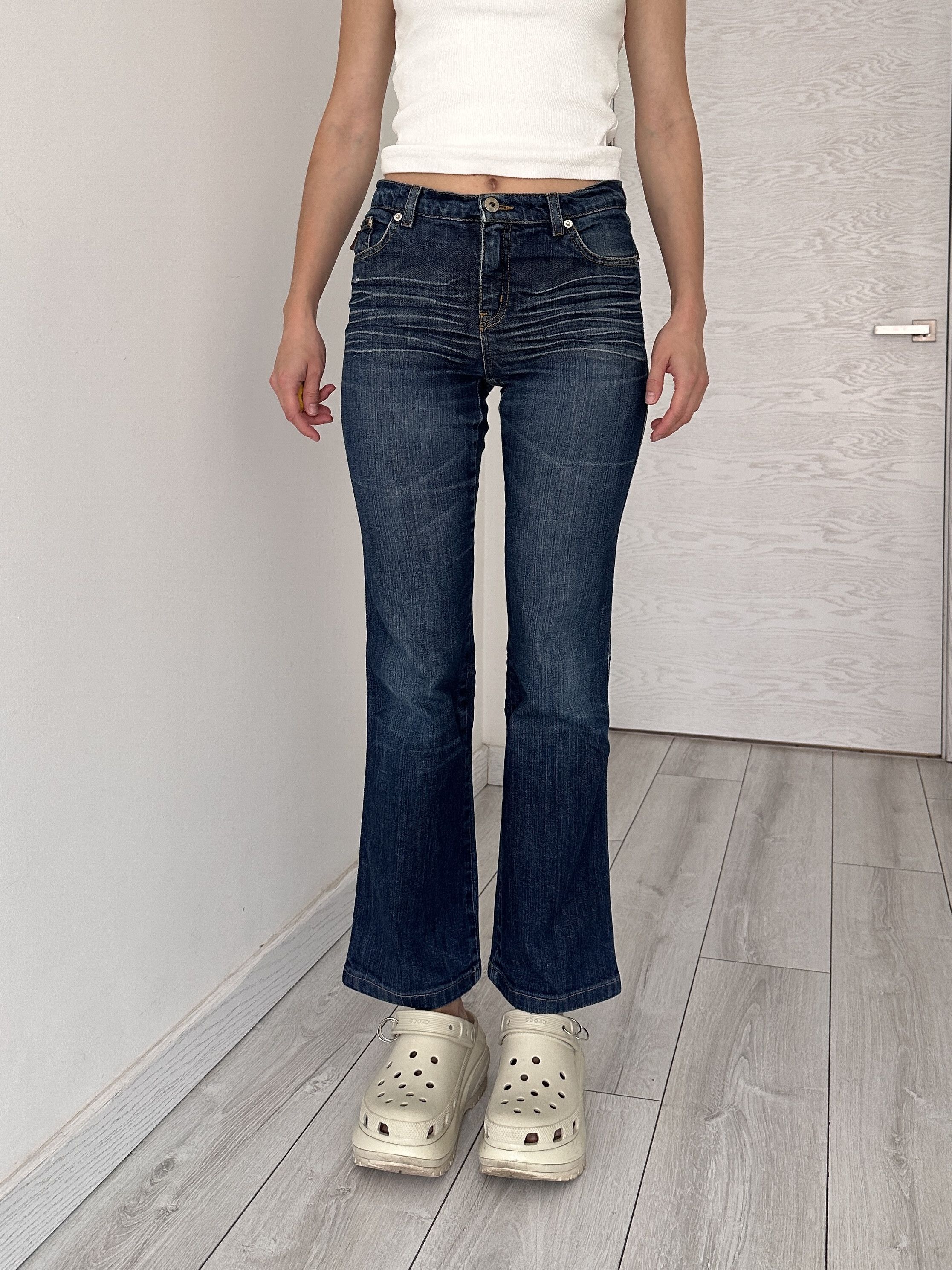 Moschino Vintage Y2K Moschino Flare Denim Pants Jeans Size 27" / US 4 / IT 40 - 3 Thumbnail