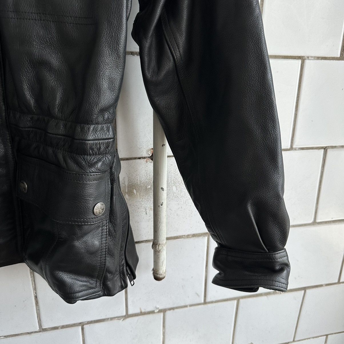 Vintage Vintage Moto Leather Jacket Tour Style USA 90s Y2K Size US XS / EU 42 / 0 - 4 Thumbnail