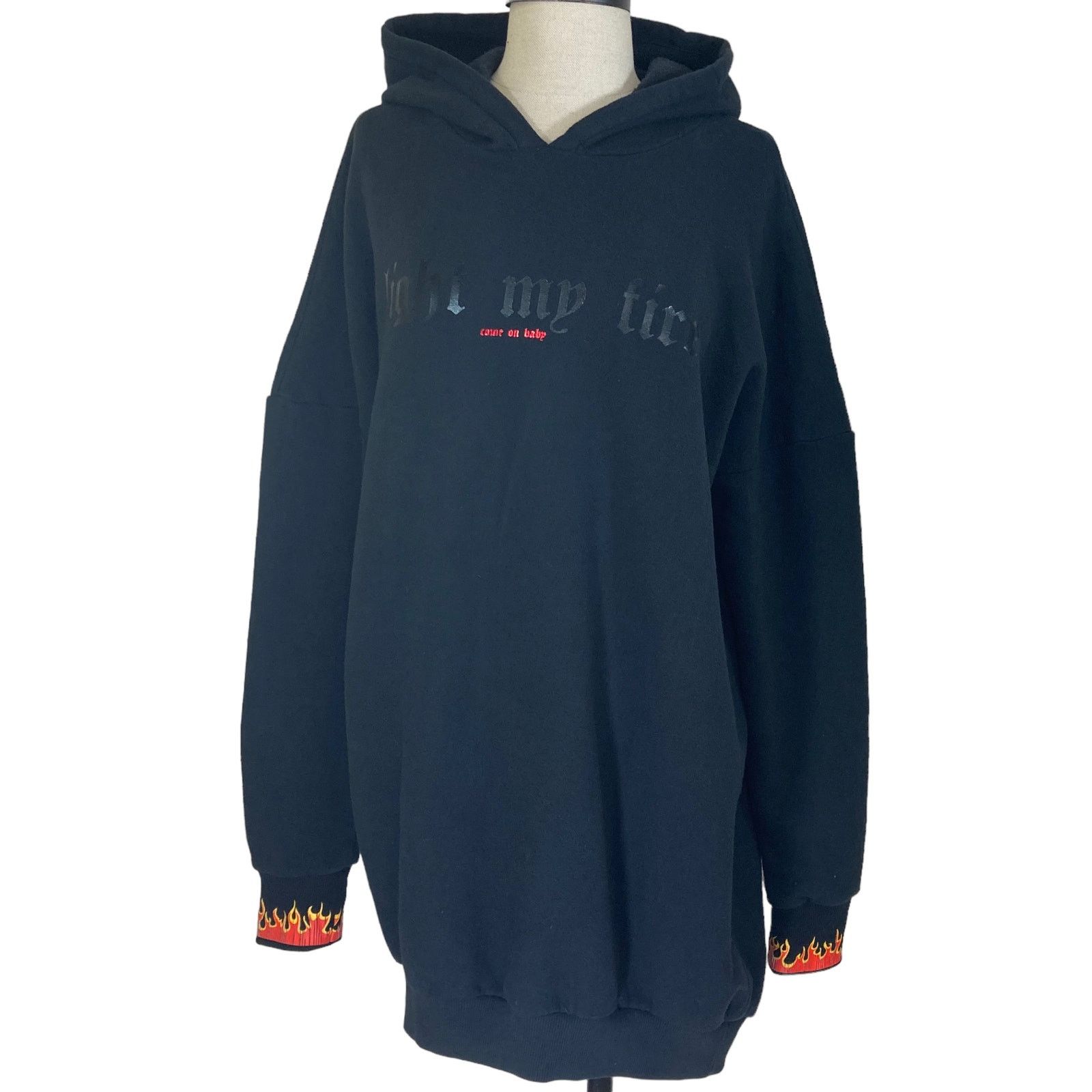 DRIFTER Drifter black oversized hoodie sweatshirt, Unisex small Size US S / EU 44-46 / 1 - 3 Thumbnail