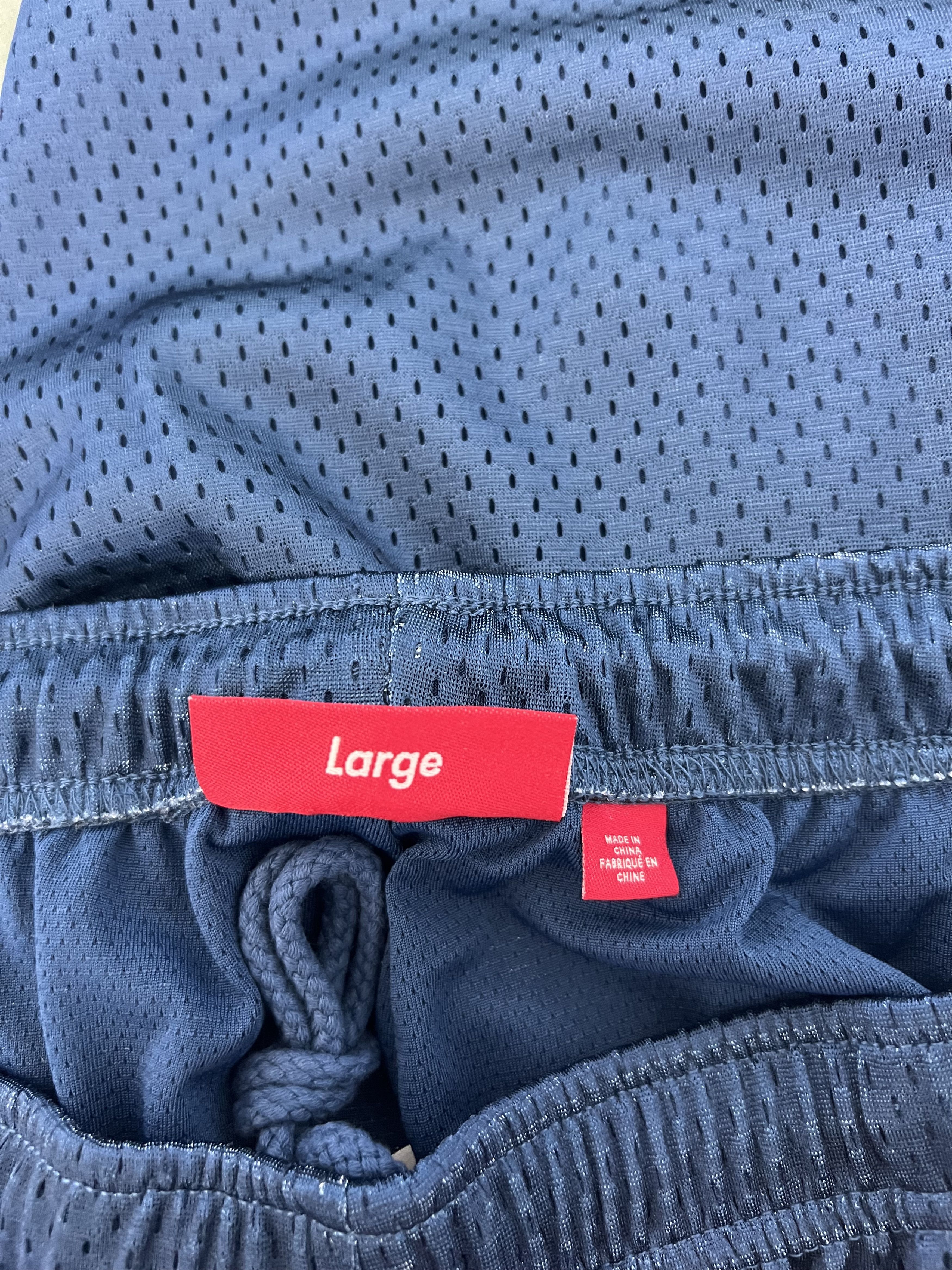 Supreme Supreme Big Script Mesh Shorts in Navy Size US 34 / EU 50 - 5 Thumbnail