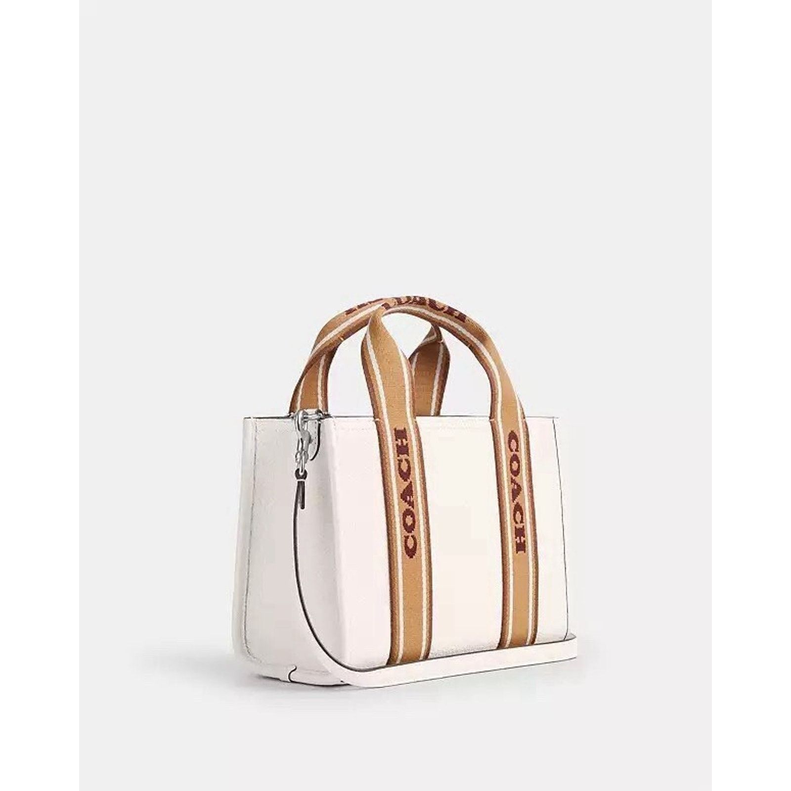 Coach NWT Coach Smith Tote Bag Leather 24 CAR77 Silver /Chalk Size ONE SIZE - 7 Thumbnail