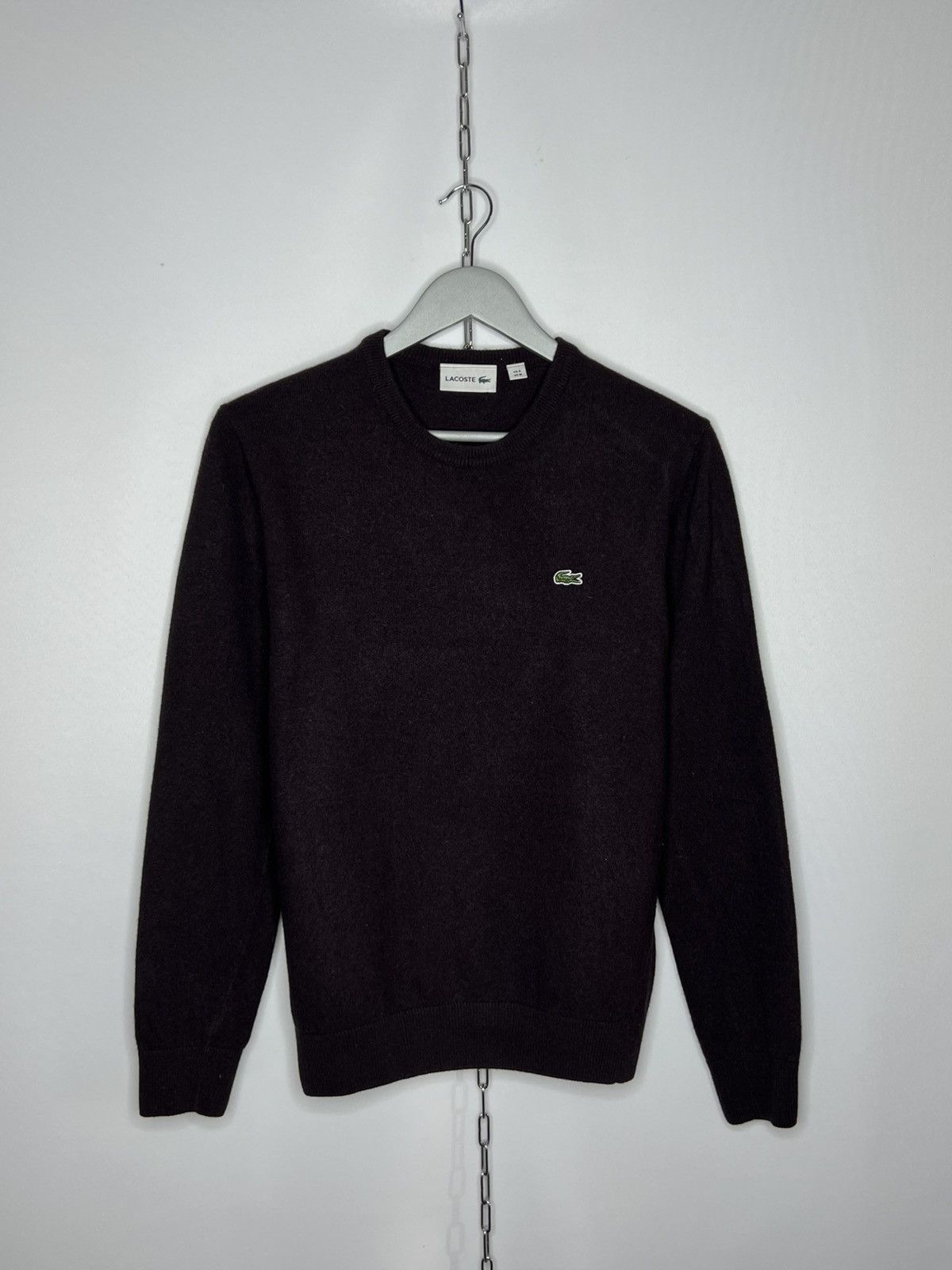 Lacoste 🐊 Lacoste Luxury Pure New Wool Sweater Jumper Pullover 🐊 Size US M / EU 48-50 / 2 - 1 Thumbnail