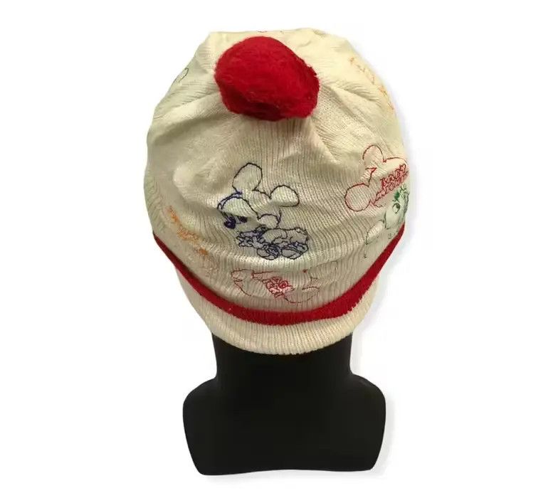 Disney × Mickey Mouse Vintage Disney Baby Mickey Mouse Cartoon Beanie Hat Size ONE SIZE - 4 Thumbnail