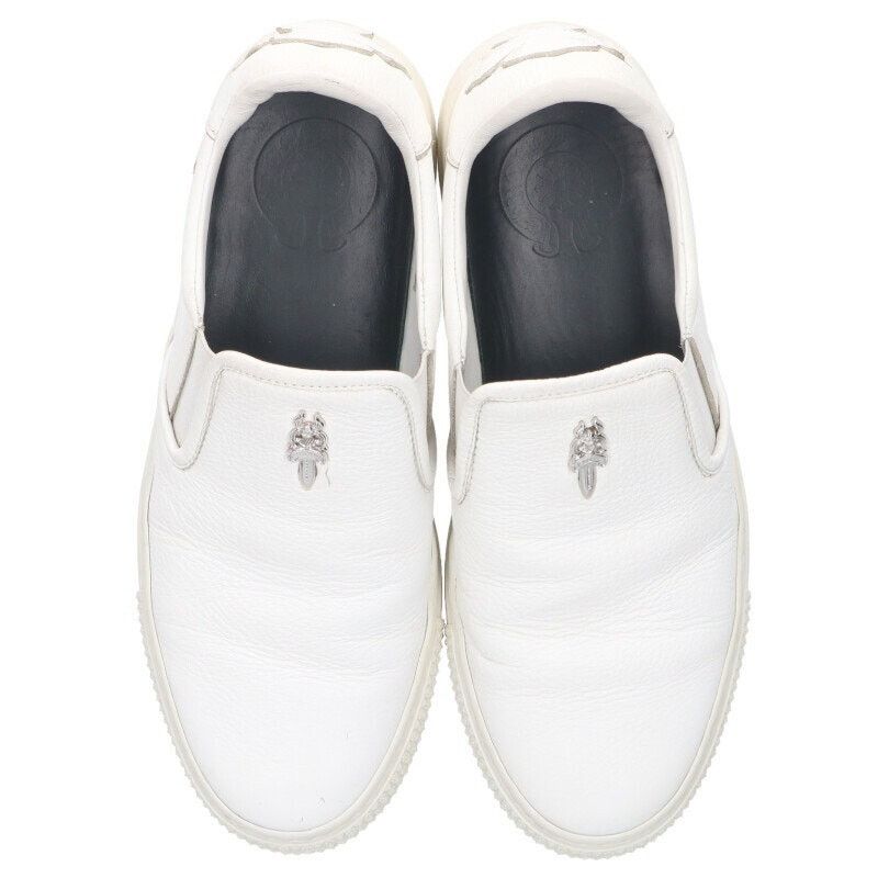 Chrome Hearts Chrome Hearts Slip-On Black Calf Leather Sneakers Size US 8 / EU 41 - 4 Thumbnail