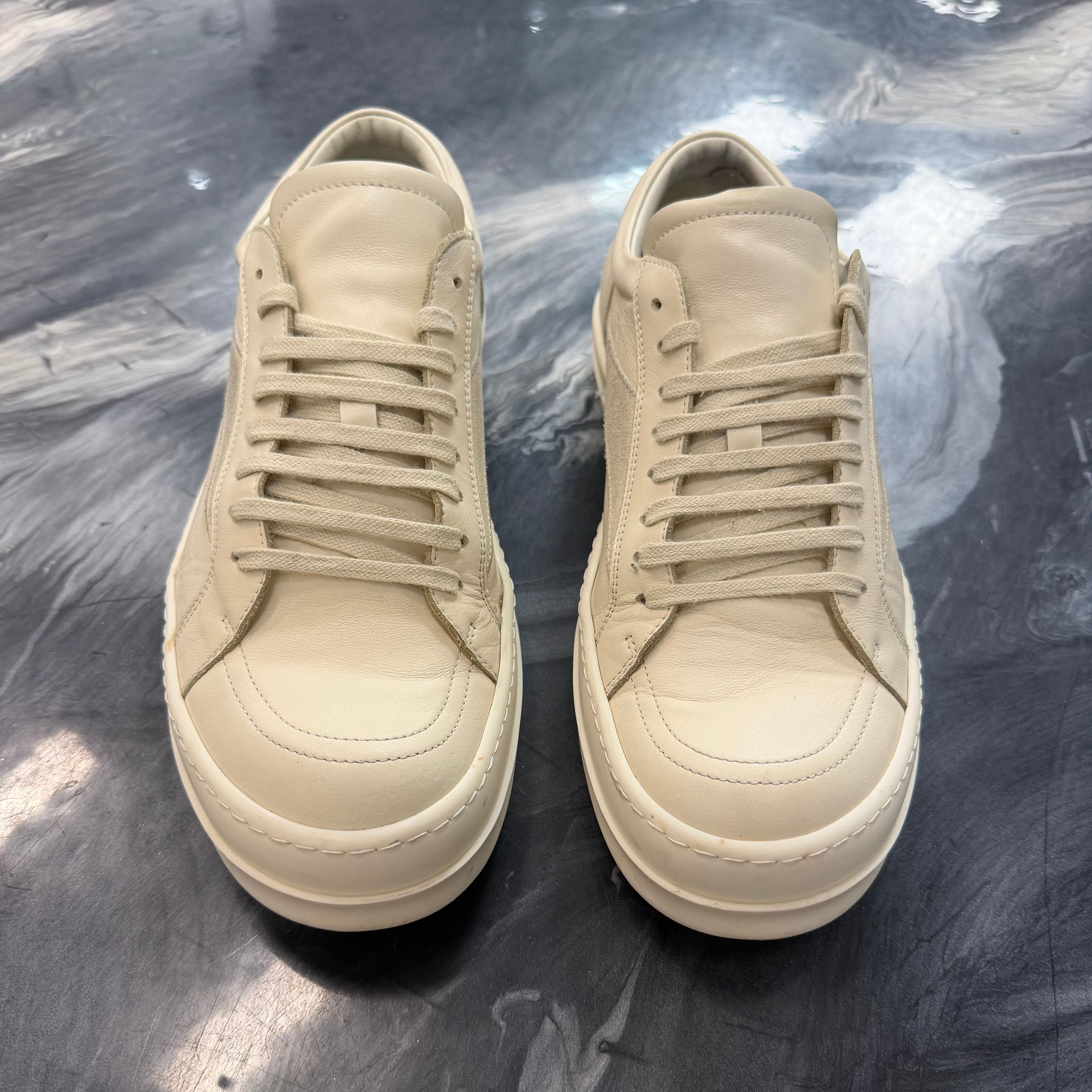 Rick Owens Rick Owens Mainline Vintage Low White Size US 12 / EU 45 - 4 Thumbnail