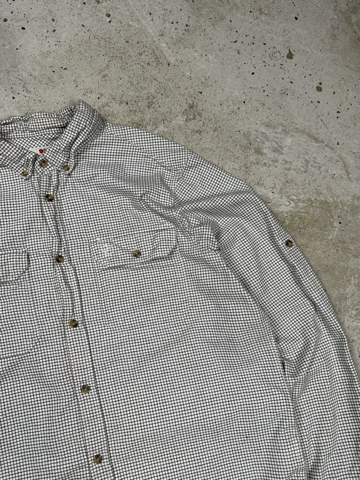 Fjallraven Forest Flannel Shirt Check Plaid Button Up