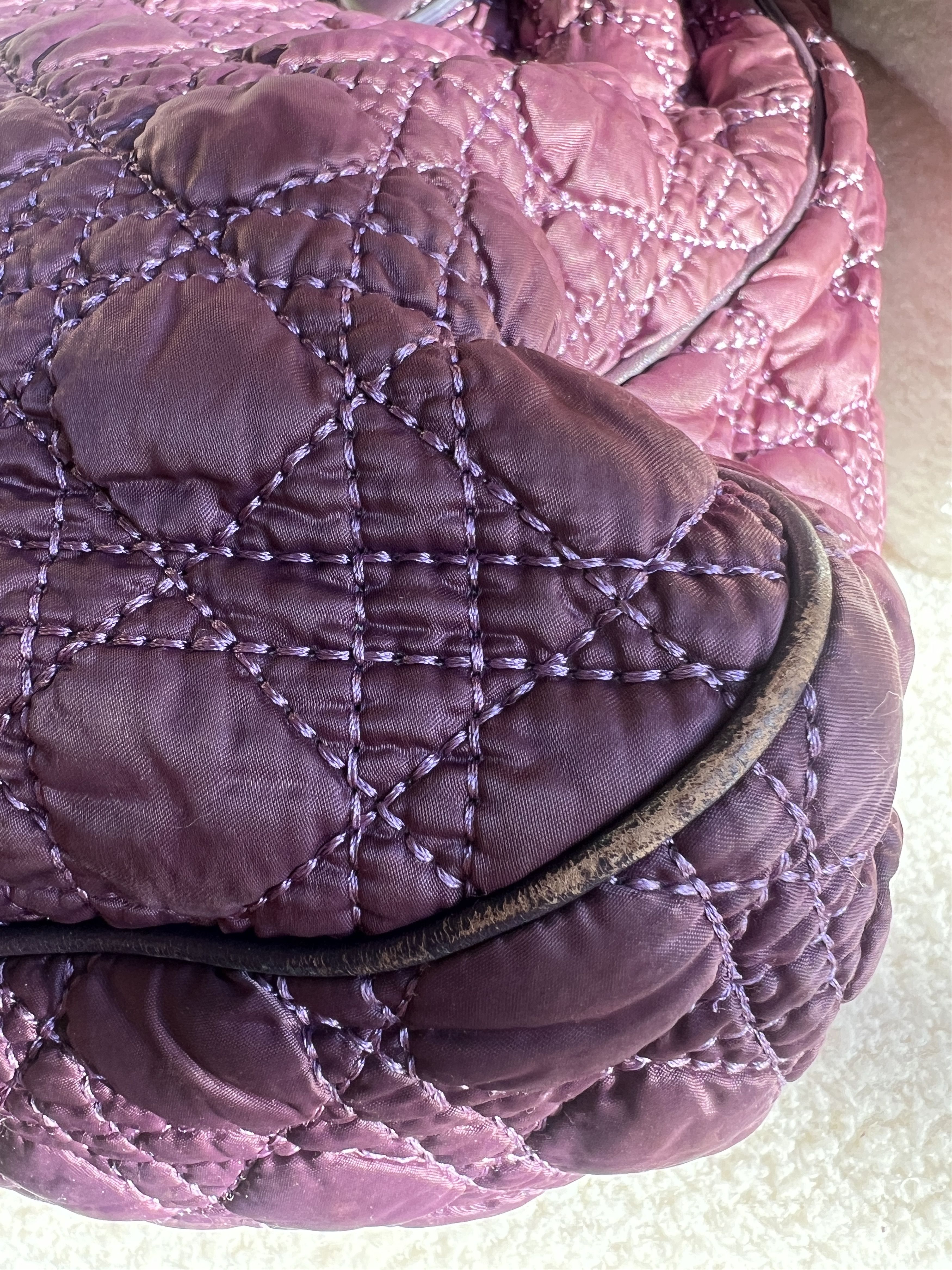 Dior Dior Cannage Quilted Nylon Handbag Size ONE SIZE - 11 Thumbnail