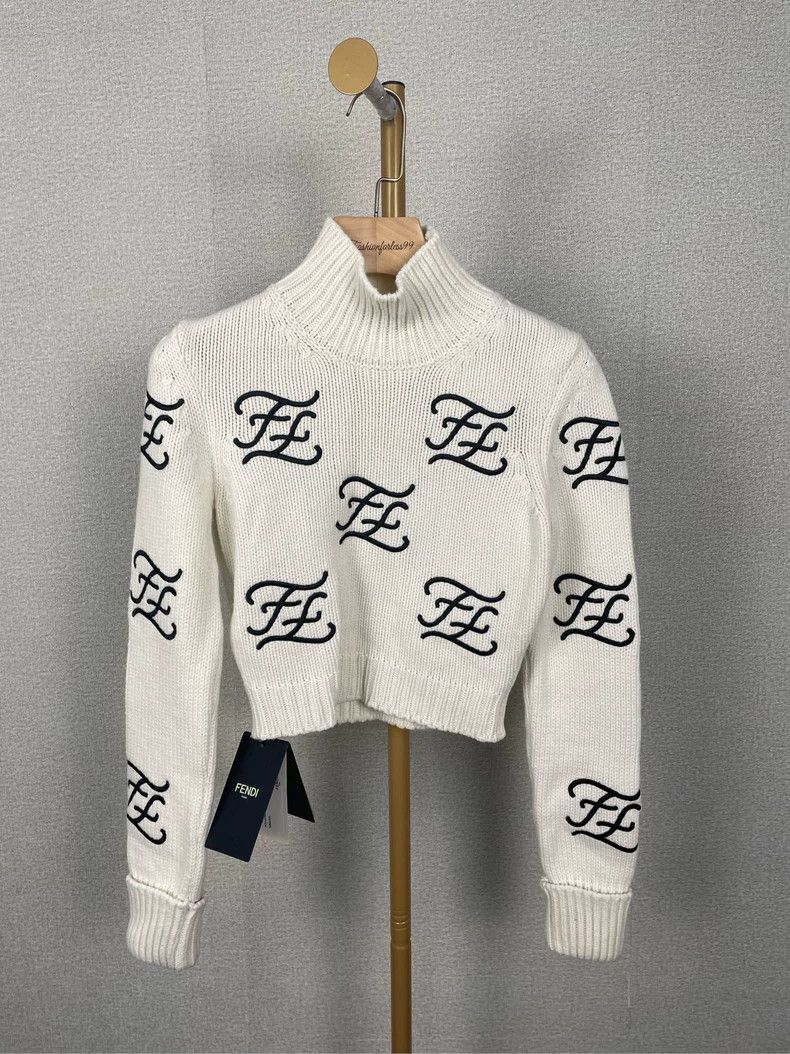 Fendi Fendi Vintage Crop Sweater - dmc Size US S / EU 44-46 / 1 - 1 Thumbnail