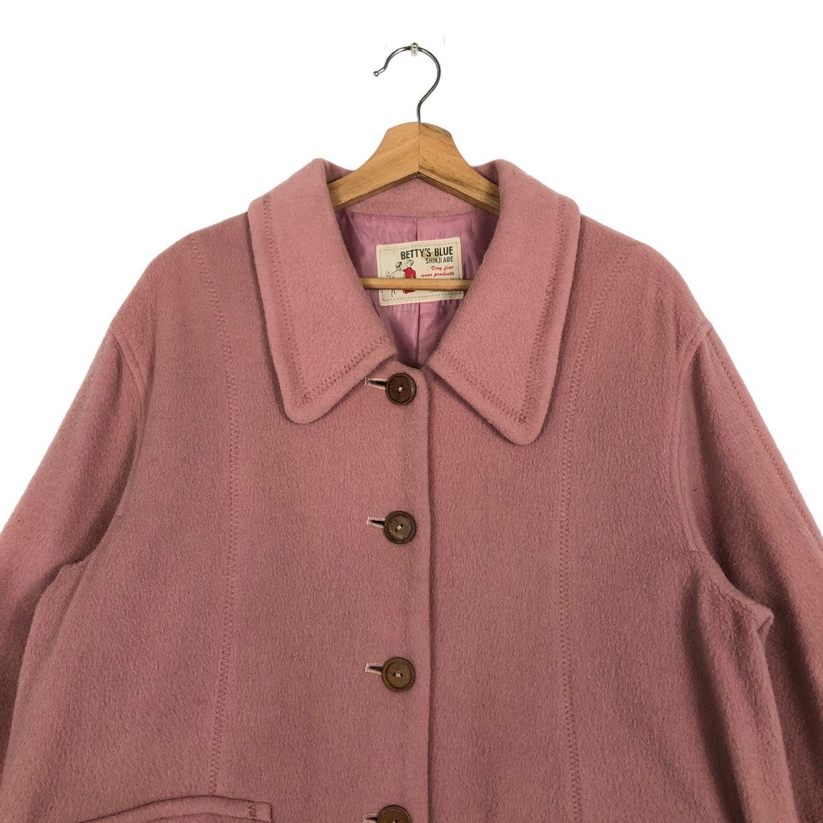 Japanese Brand 🔥Long Jacket Wool Betty’s Blue Japan Size US M / EU 48-50 / 2 - 2 Thumbnail