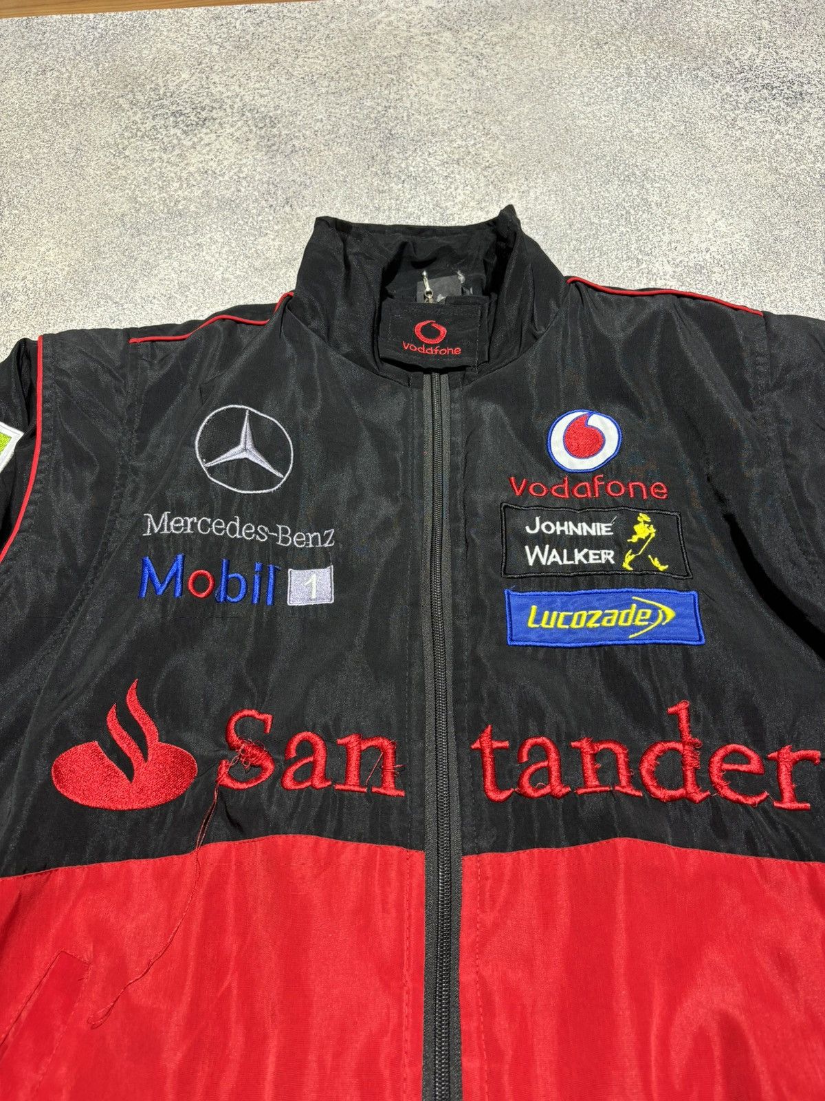 Formula 1 × Malcolm McLaren × Mercedes-Benz Vintage Mercedes-Benz Mclaren Santander F1 Racing Jacket Size US M / EU 48-50 / 2 - 3 Thumbnail