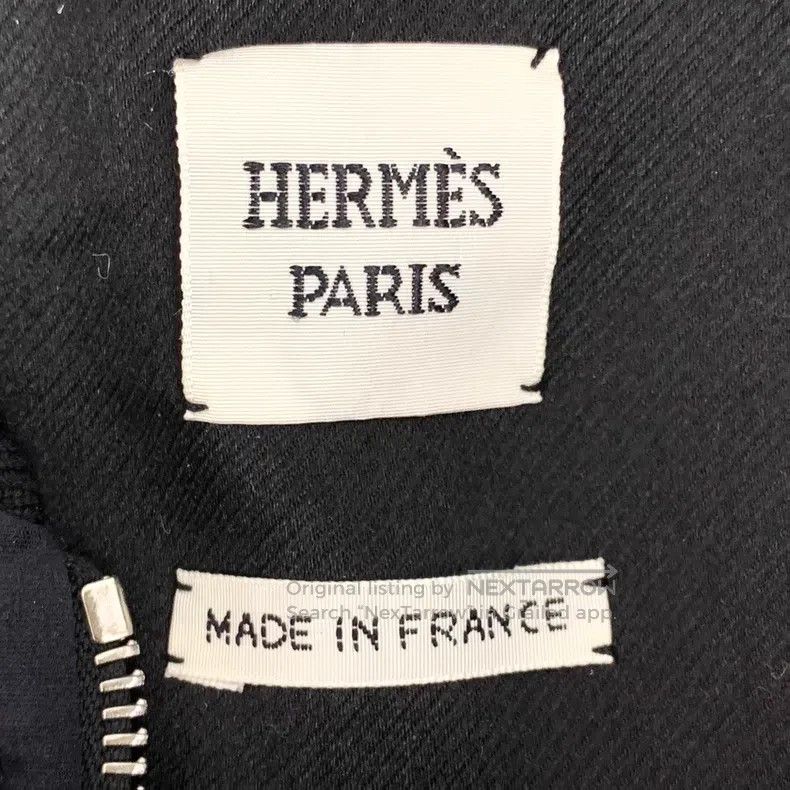 Hermes Hermes Black Polka Dot Pattern Printed Silk Long Sleeve Zi Size XS / US 0-2 / IT 36-38 - 5 Thumbnail