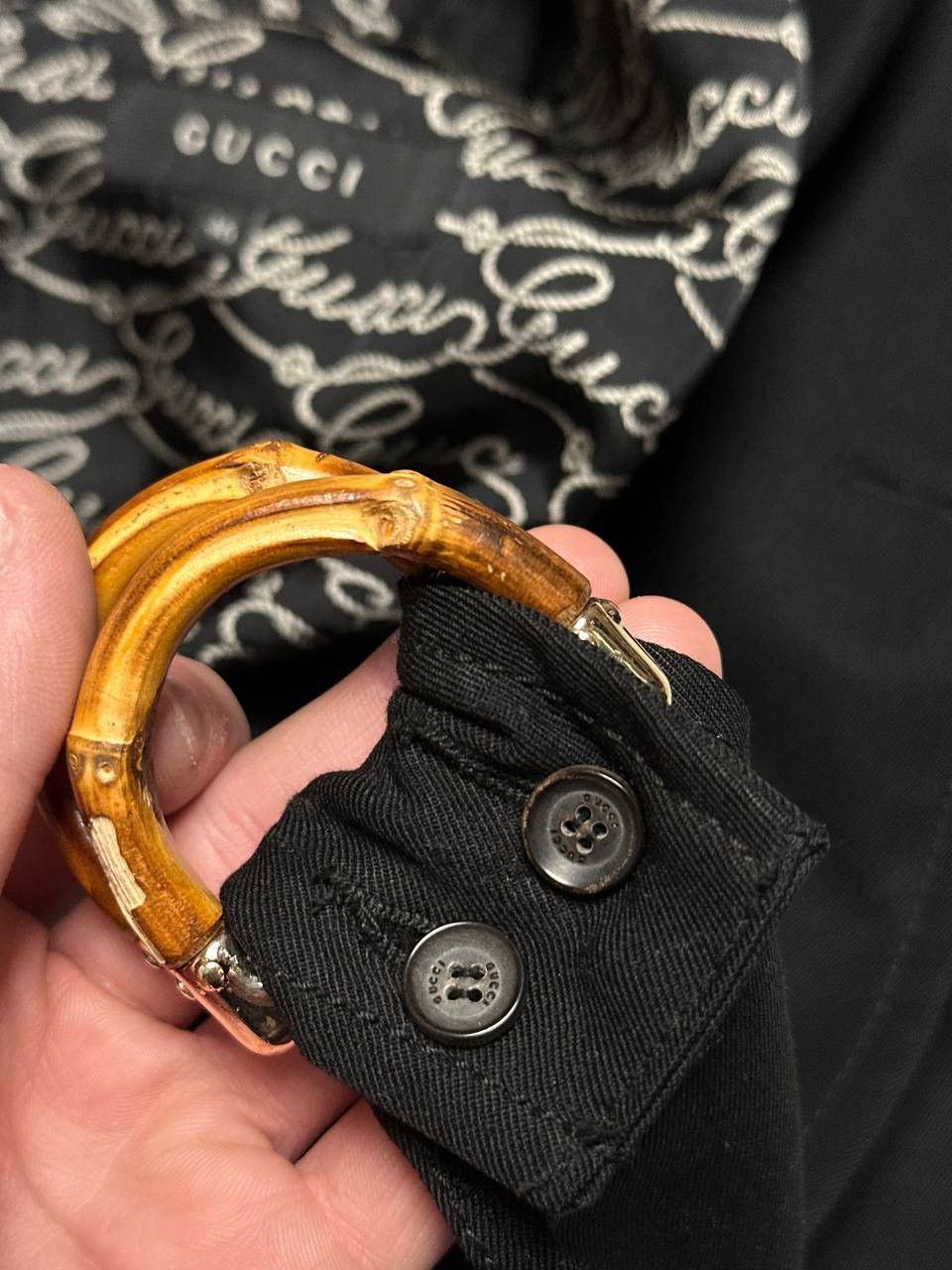 Gucci Archive Gucci Trench Coat with bamboo belt Size L / US 10 / IT 46 - 7 Thumbnail