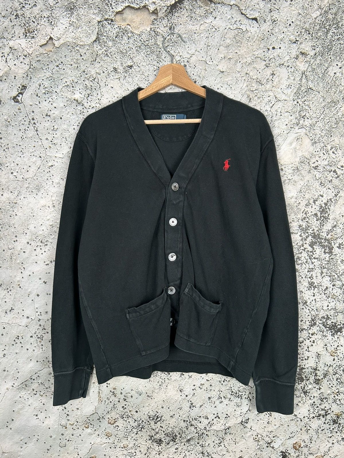 Polo Ralph Lauren Polo Ralph Lauren Vintage Black Cardigan Sweater 90s Archive Size US M / EU 48-50 / 2 - 1 Thumbnail